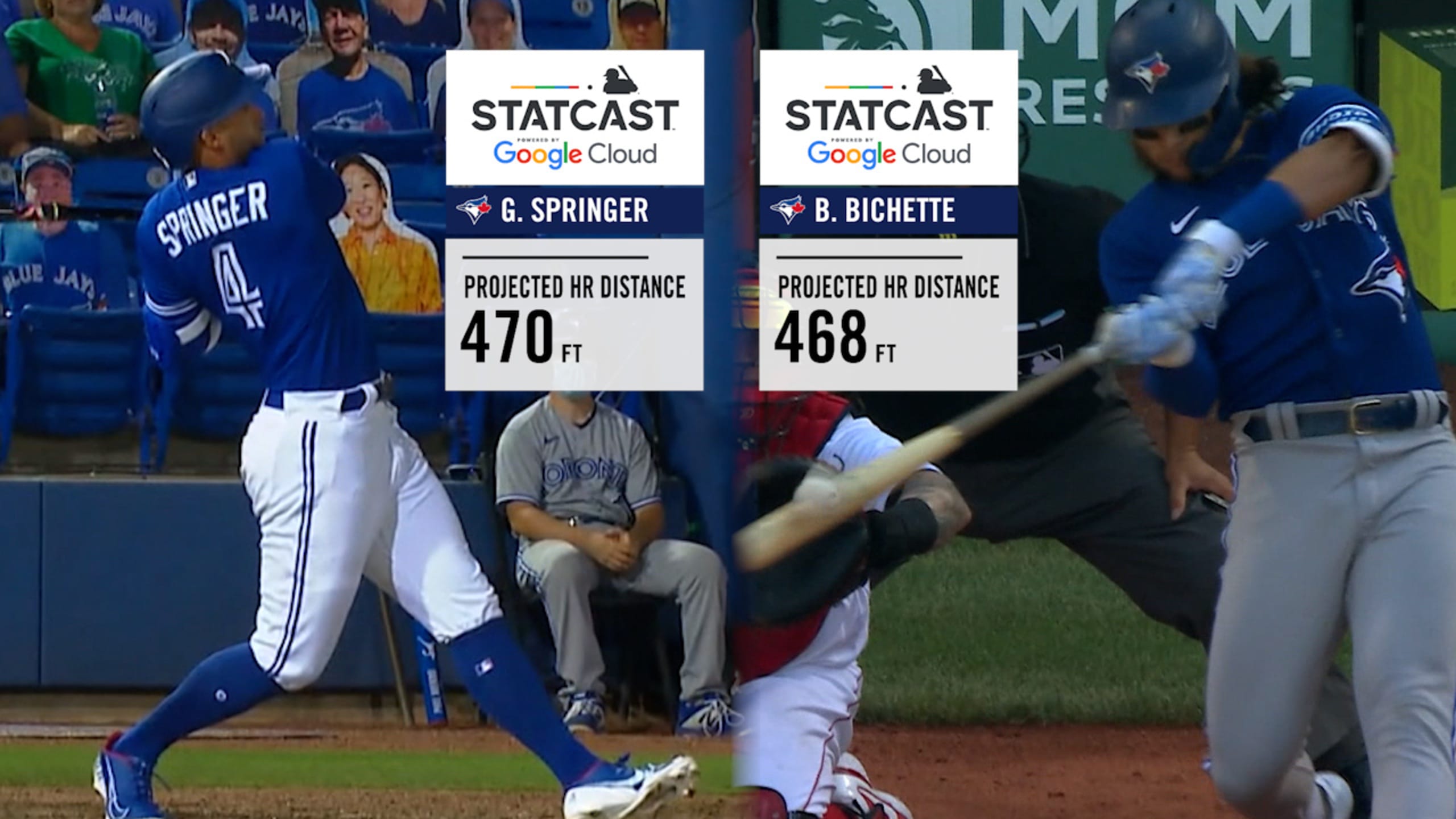 Blue Jays' longest homers of 2021