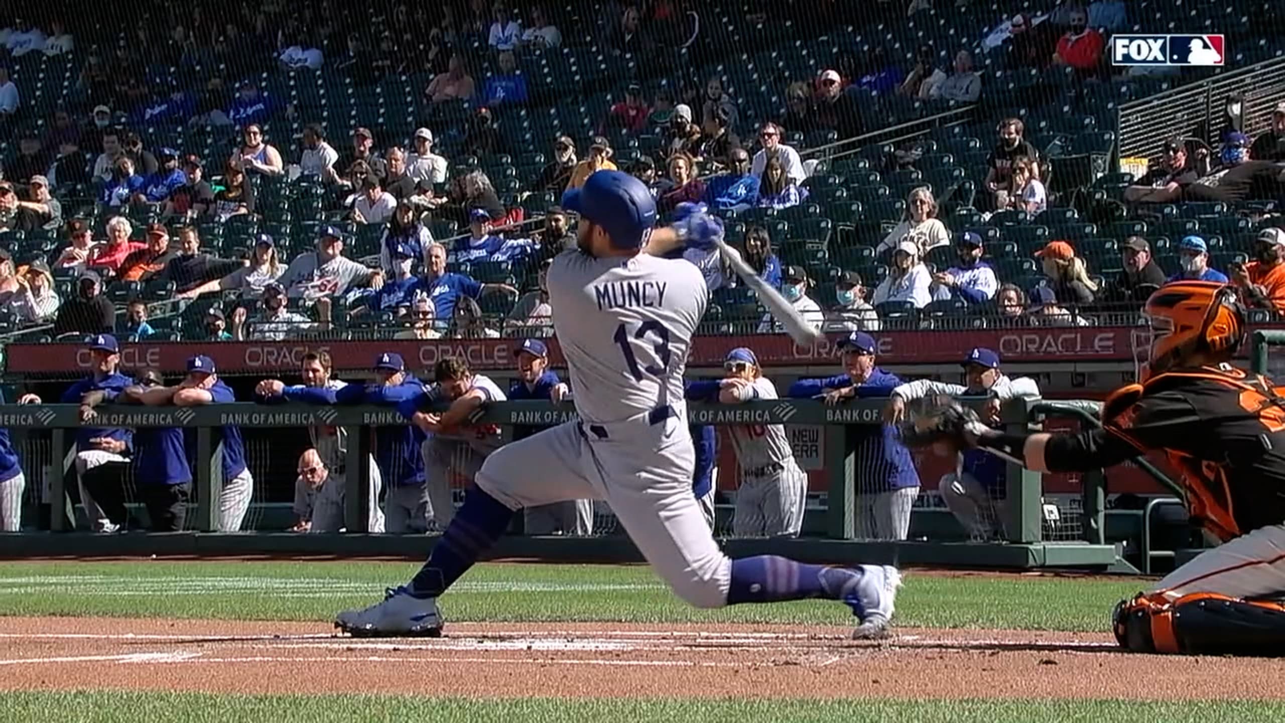 Max Muncy told Madison Bumgarner to 'get it out of the ocean' after HR 