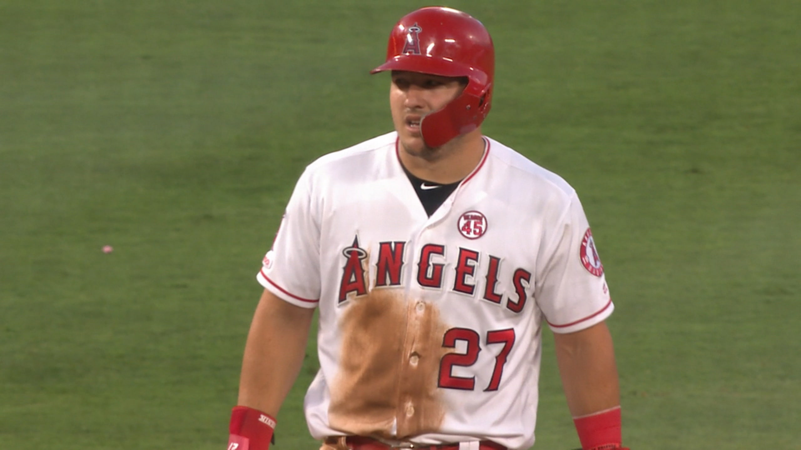 Mike Trout pimped a home run off his son, who is a toddler