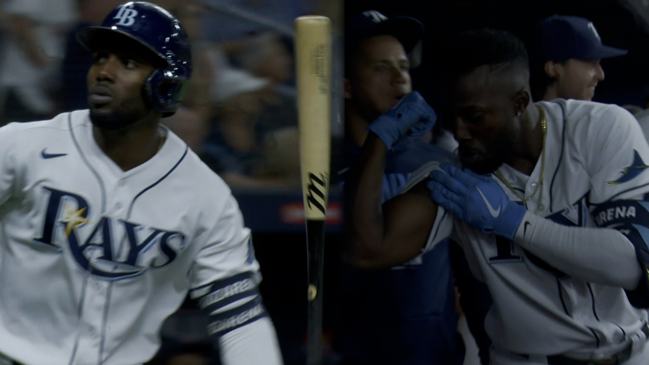 Arozarena's mom throws first pitch, watches son in MLB for 1st time at Rays-Rangers  Game 1 – KGET 17