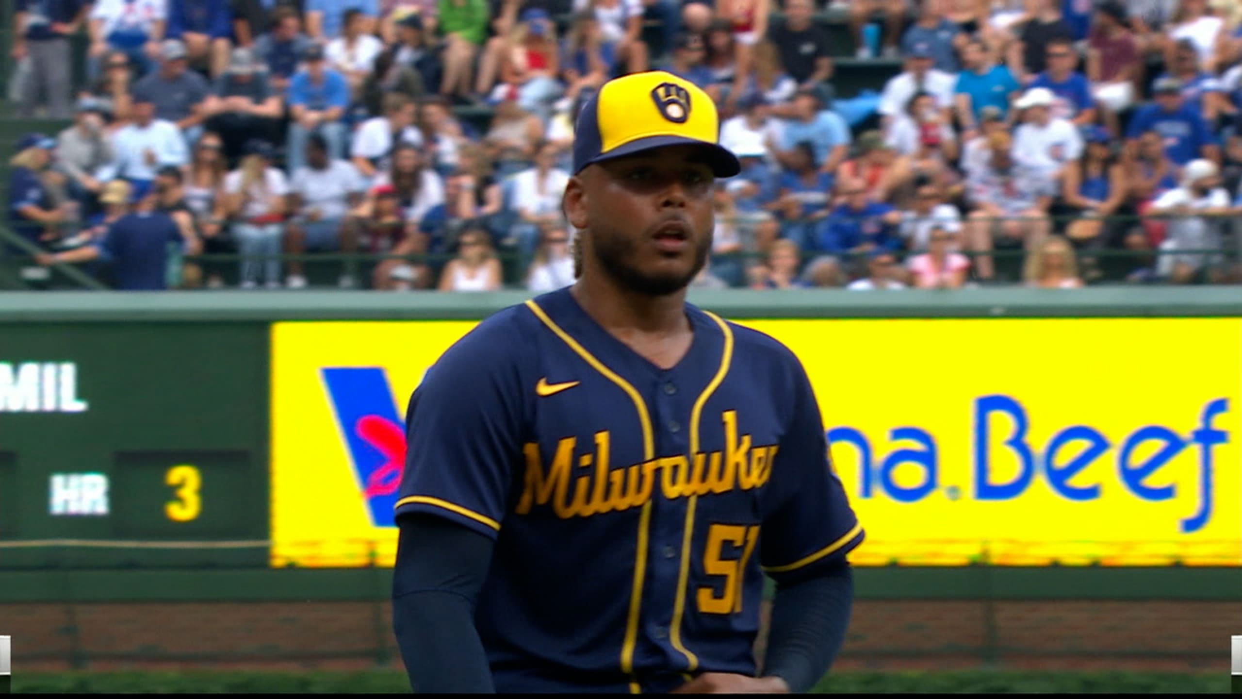 Freddy Peralta's five strikeouts