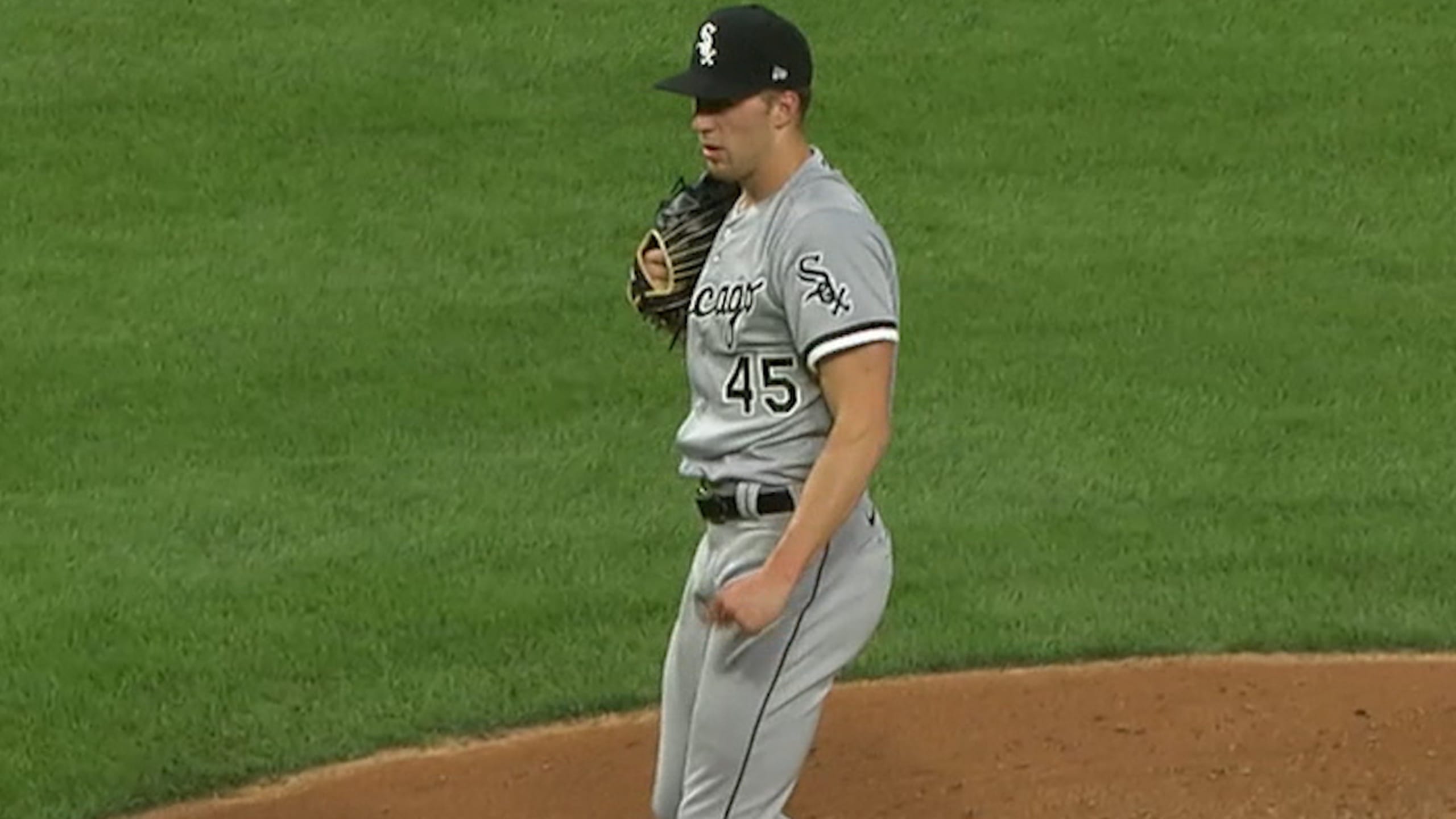 Jose Abreu Chicago White Sox Unsigned Taking Throw at First Base Photograph