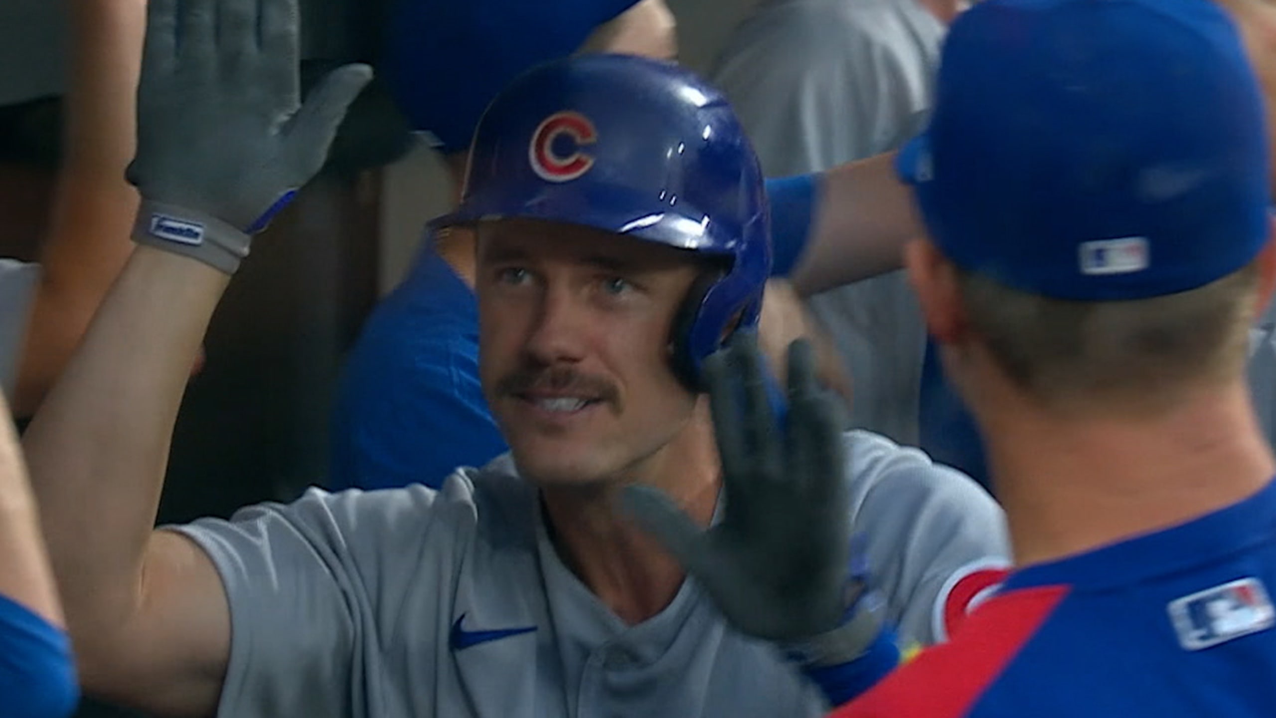 Photos: Cubs rookie Patrick Wisdom sports a mustache