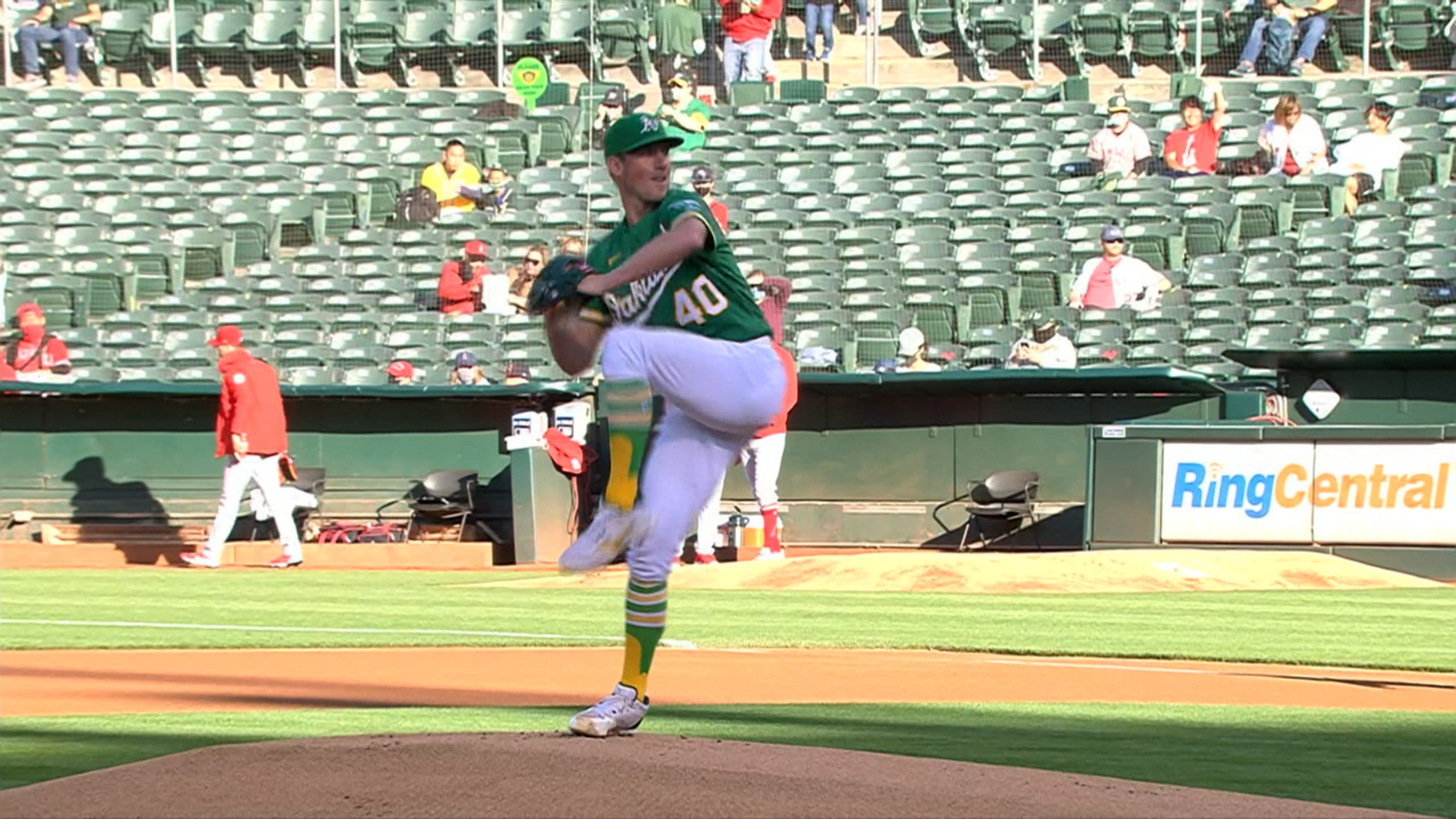 A's Chris Bassitt busts out trident after shutout vs. Angels - The Rickey  Henderson of Blogs