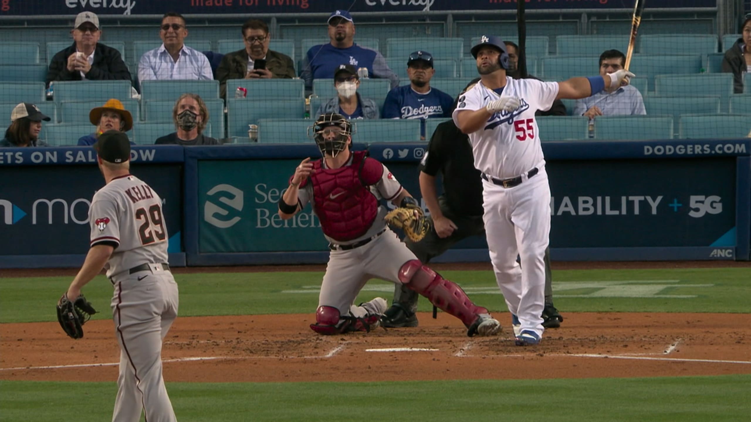 WATCH: Albert Pujols hits first home run in Dodgers uniform 