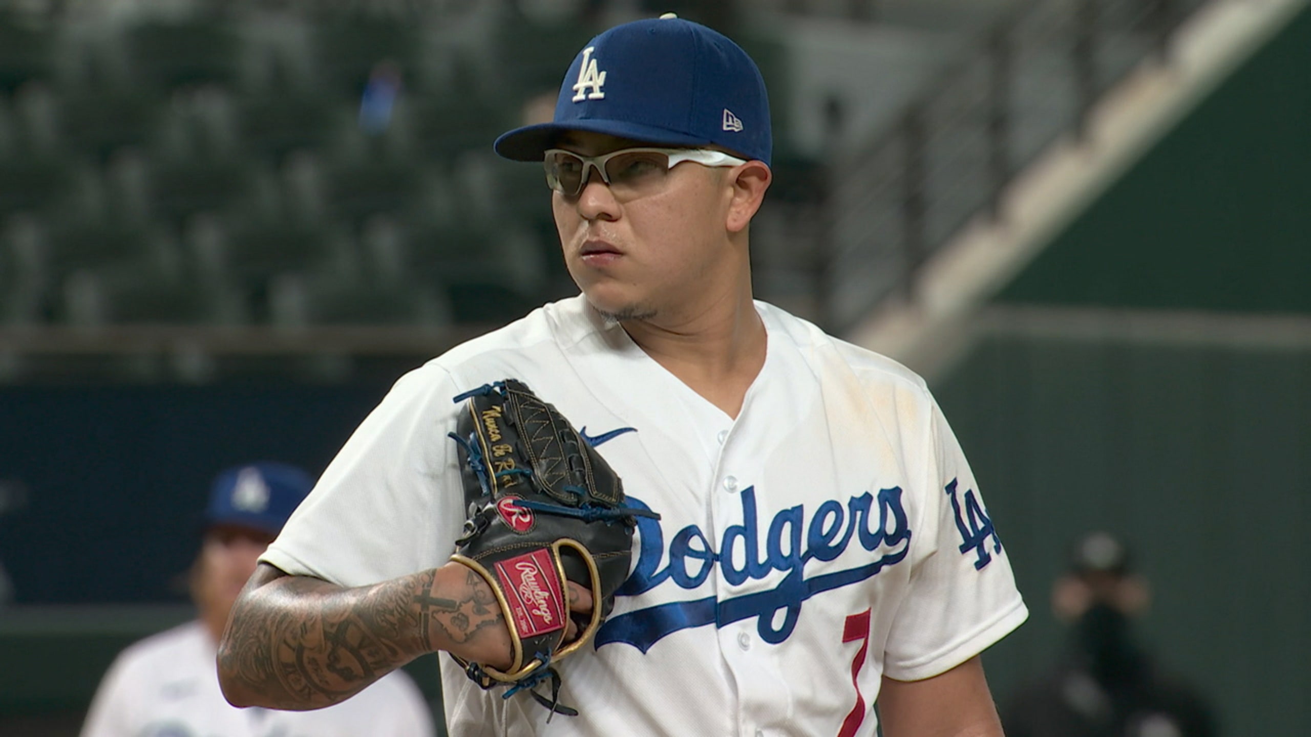 Julio Urias #7 LA Dodgers 2020-World-Series-Champions White