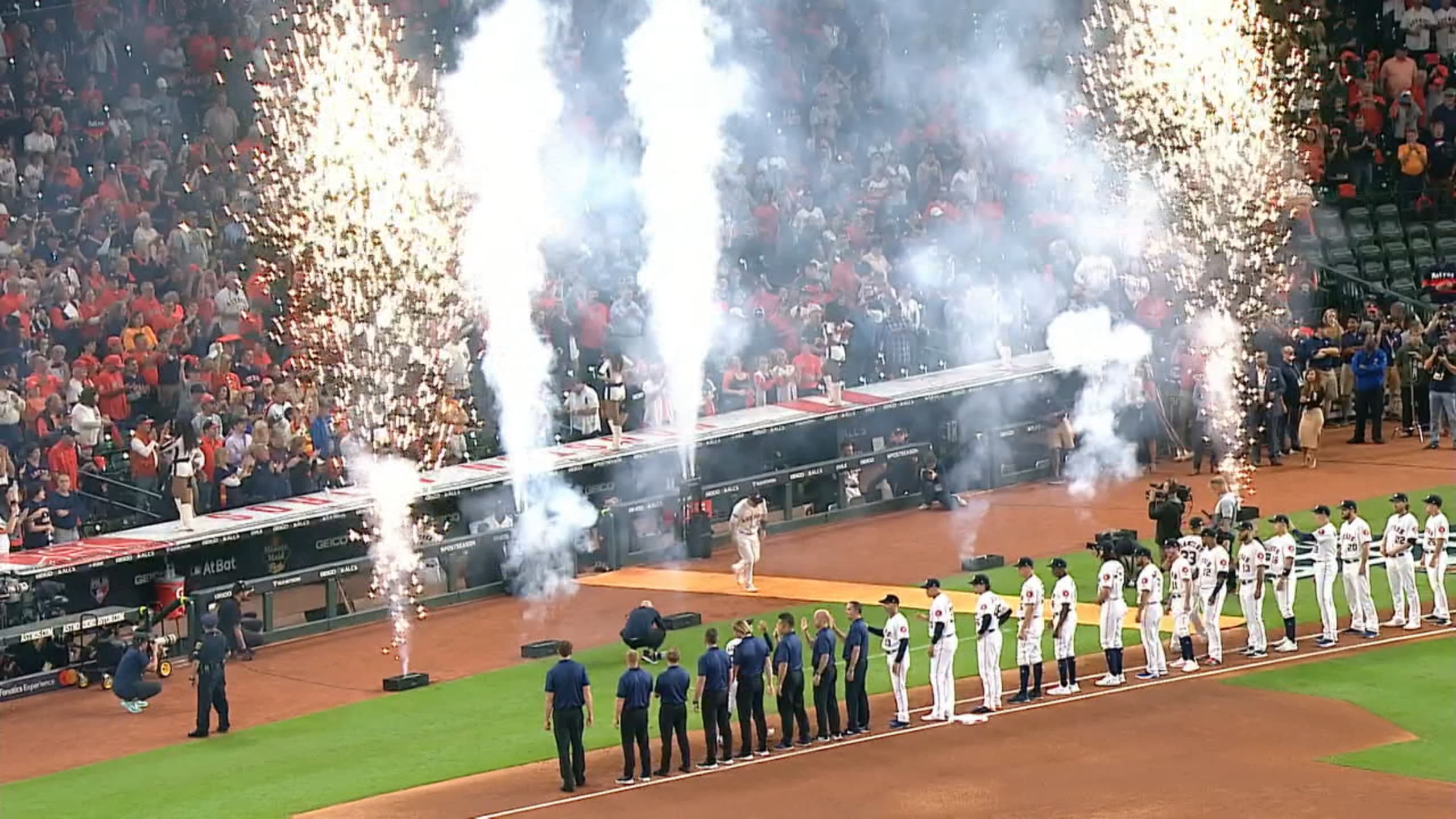 Astros' starting lineup intro