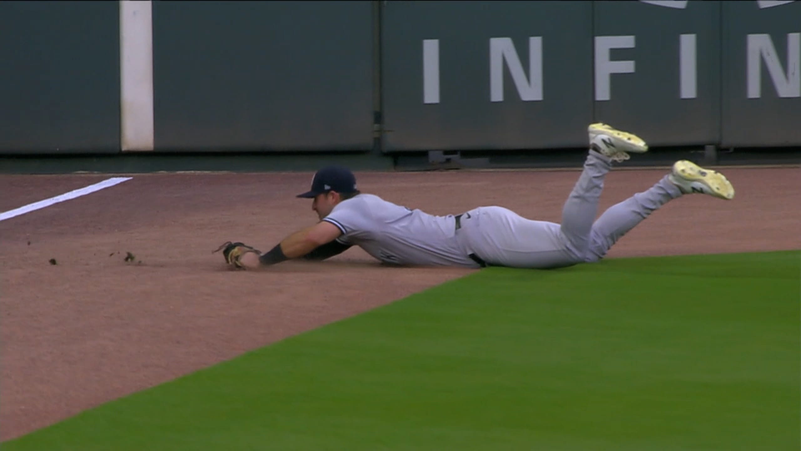 Yankees outfielder Joey Gallo isn't hitting, but his yankees mlb jersey mitchell  ness glove remains solid