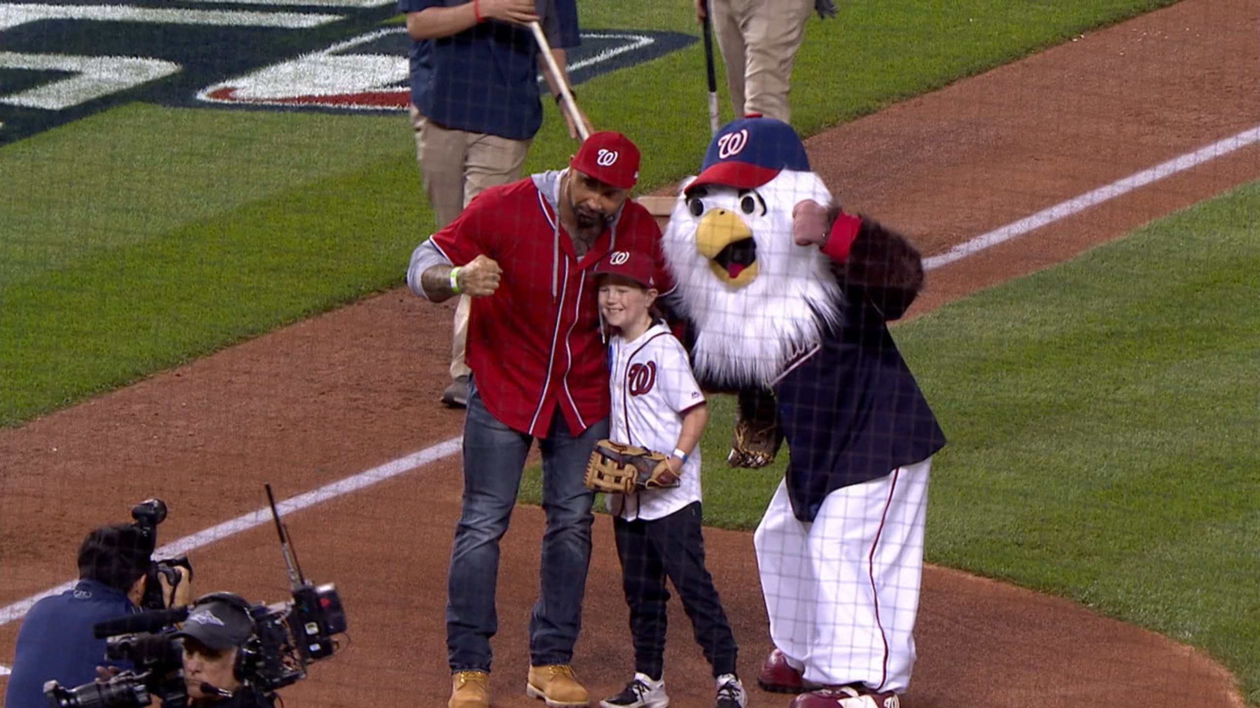 Parker Staples' first pitch