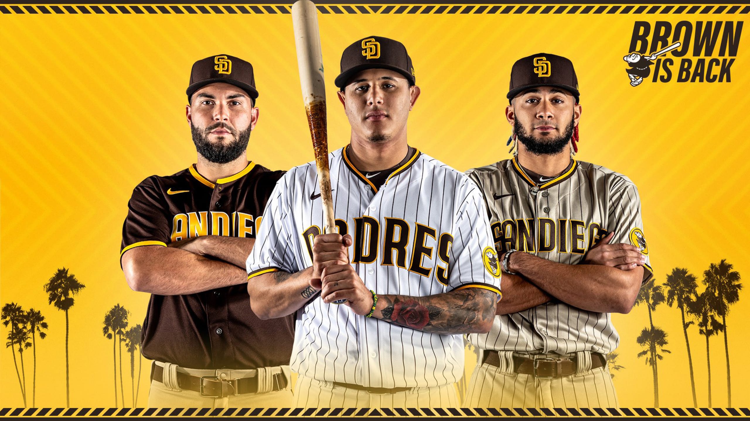 Padres unveil new uniforms