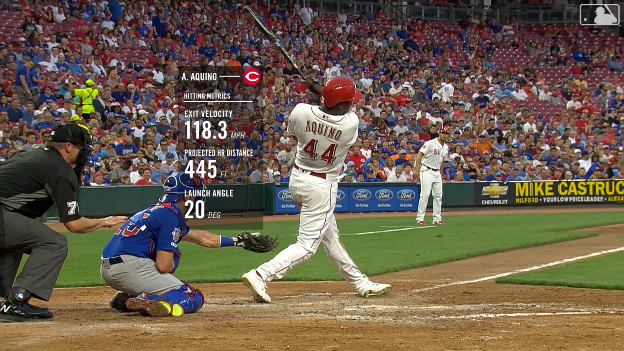 Aquino hits 2 home runs, Reds beat Cubs 7-1 - Seattle Sports