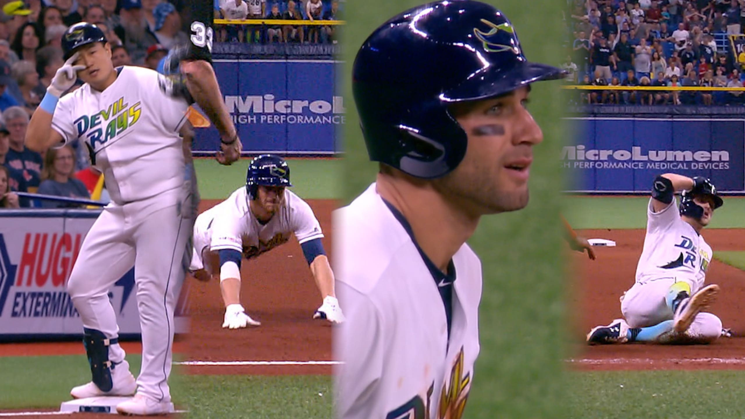 Rays hit team-record 4 triples