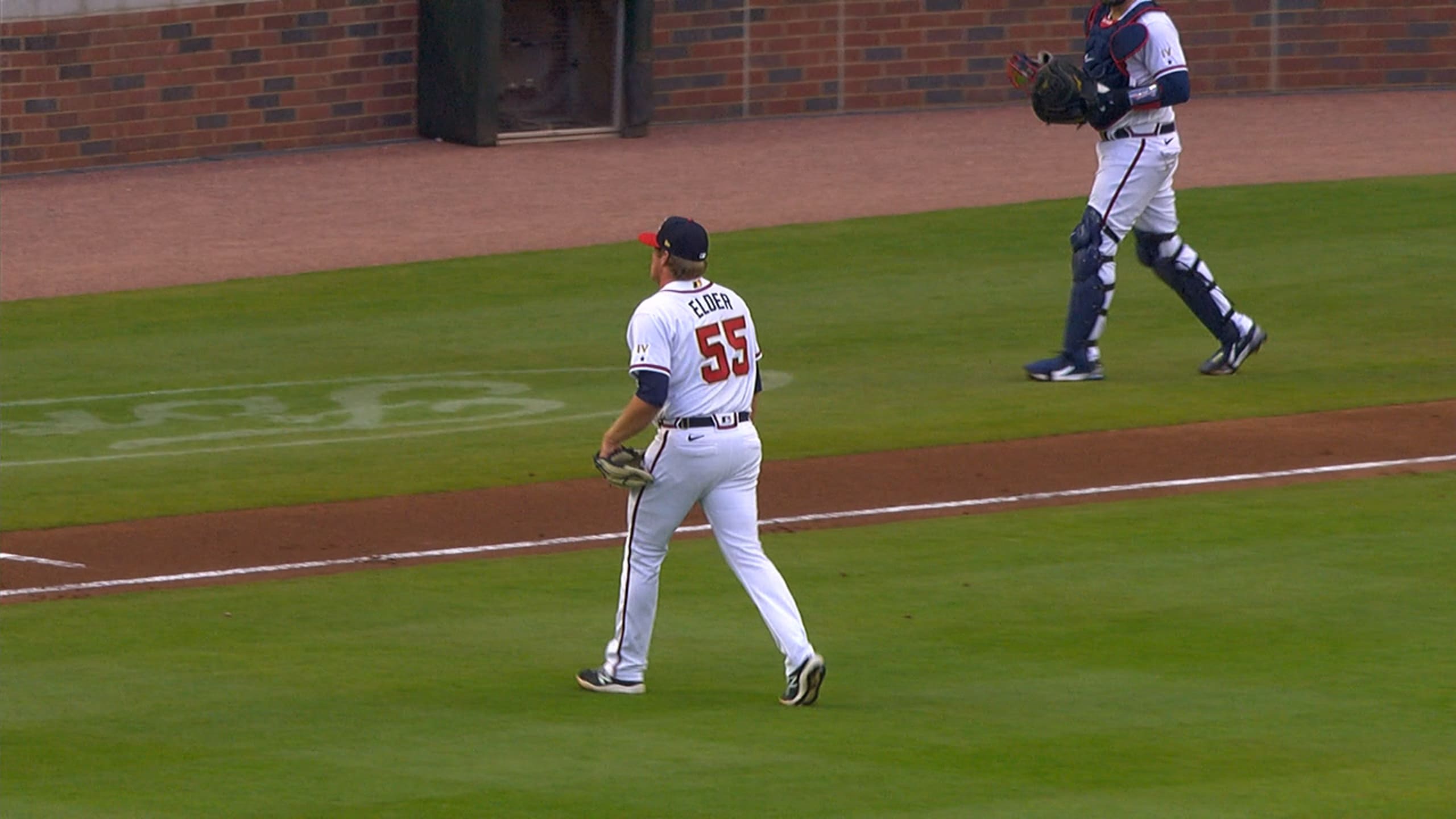 Bryce Elder's 1st career strikeout