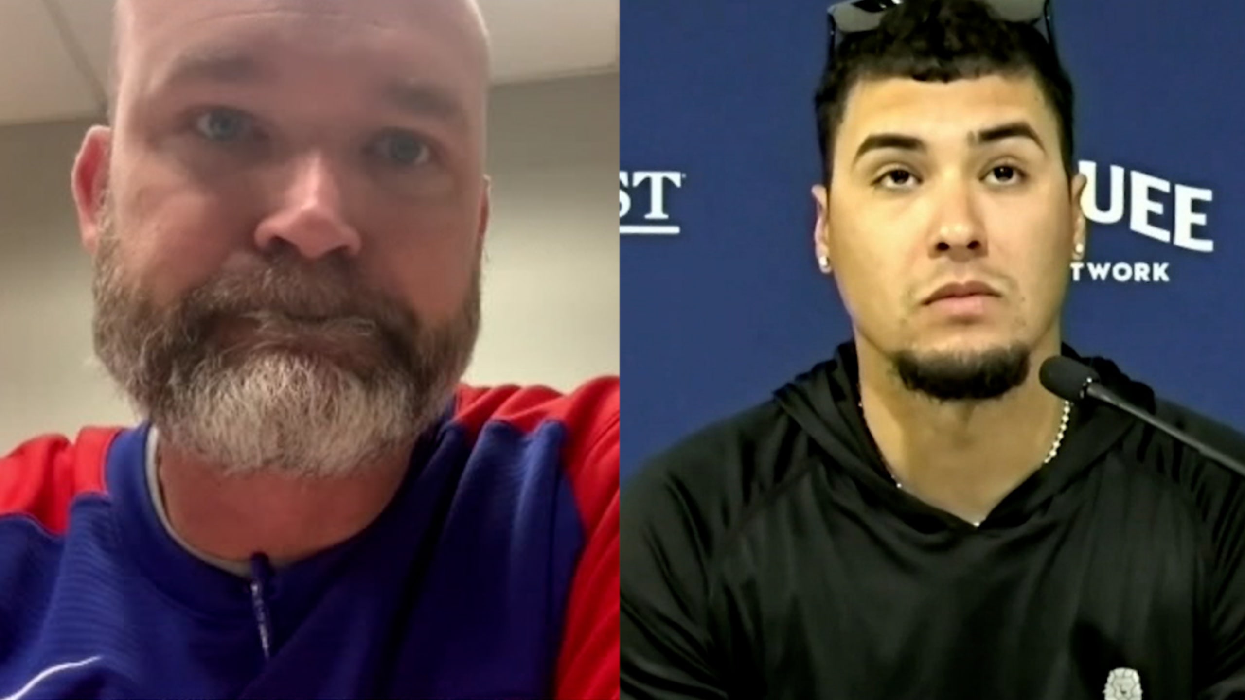 Ross, Báez on benches clearing