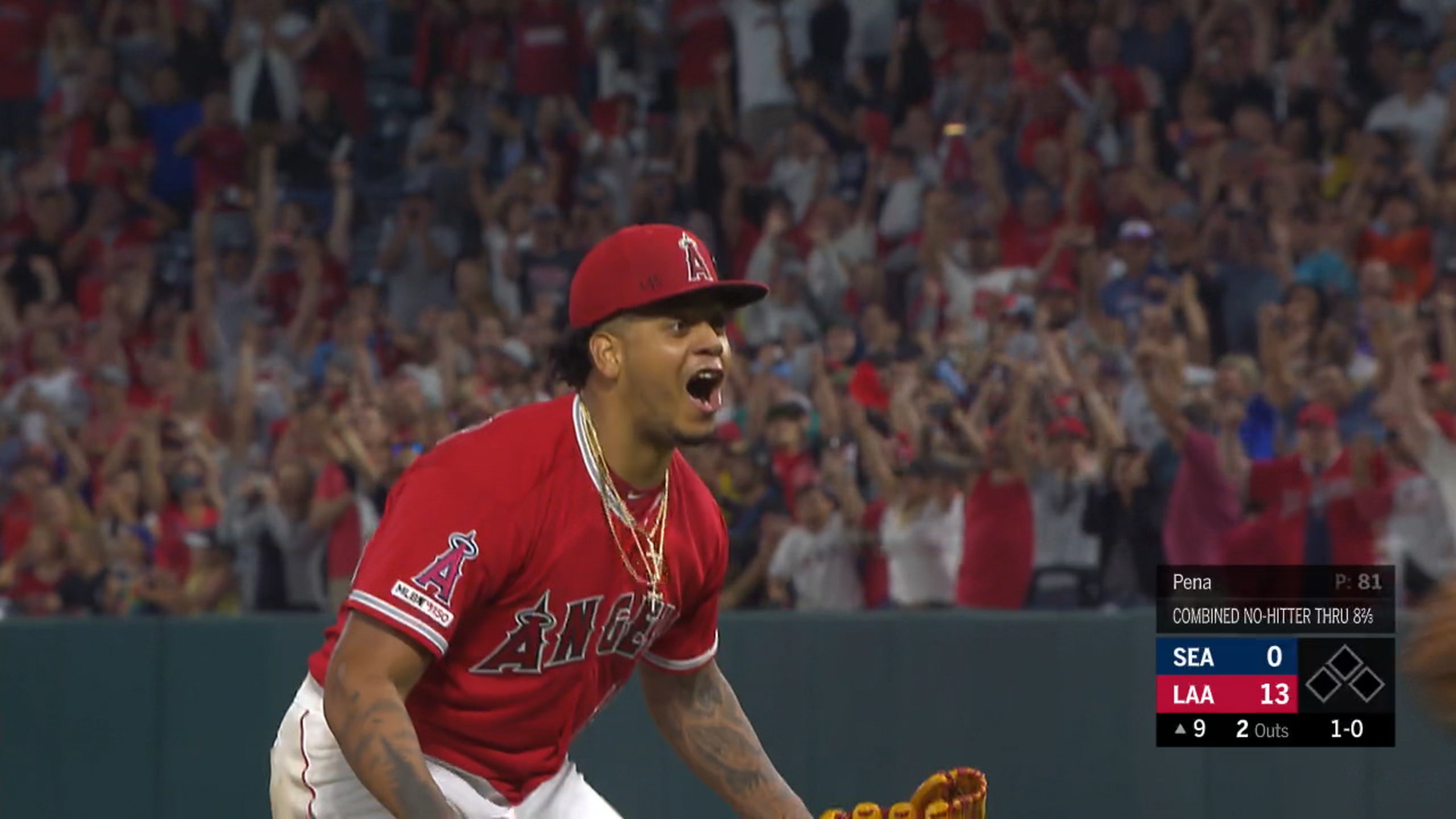 Angels throw no-hitter in first home game since Tyler Skaggs' death