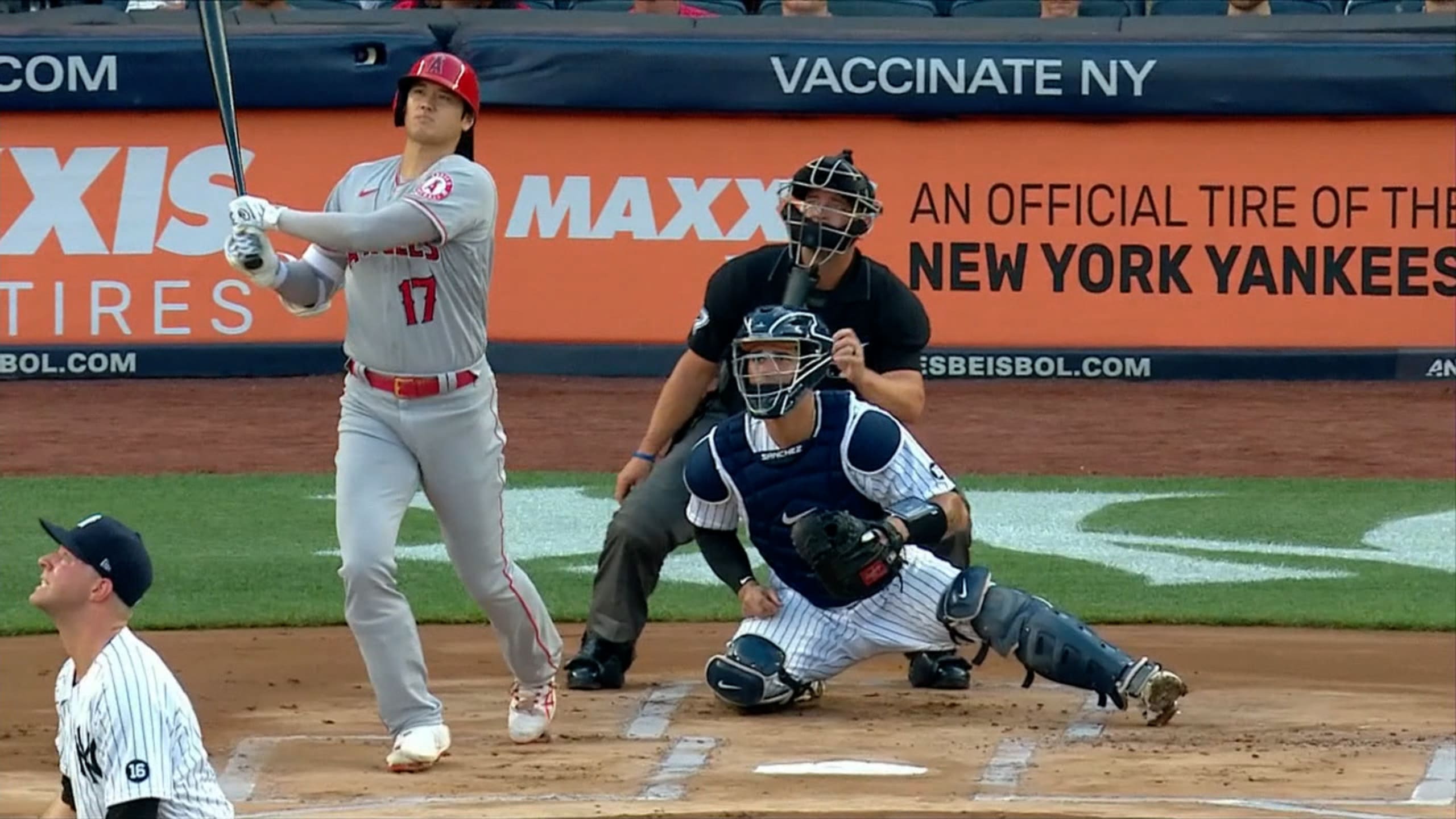 Shohei Ohtani ties AL home run lead in Angels' loss to Red Sox