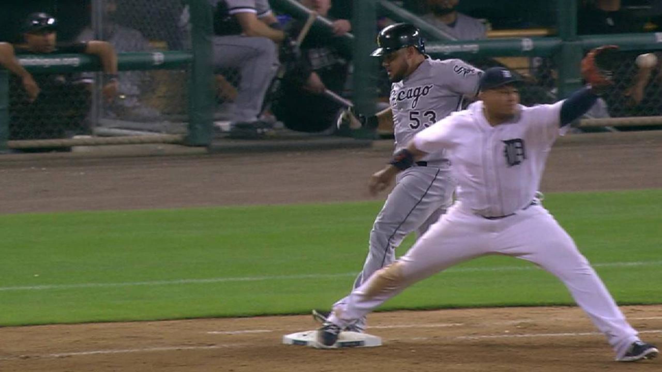 Defensive Substitution Andrew Romine replaces third baseman Nick