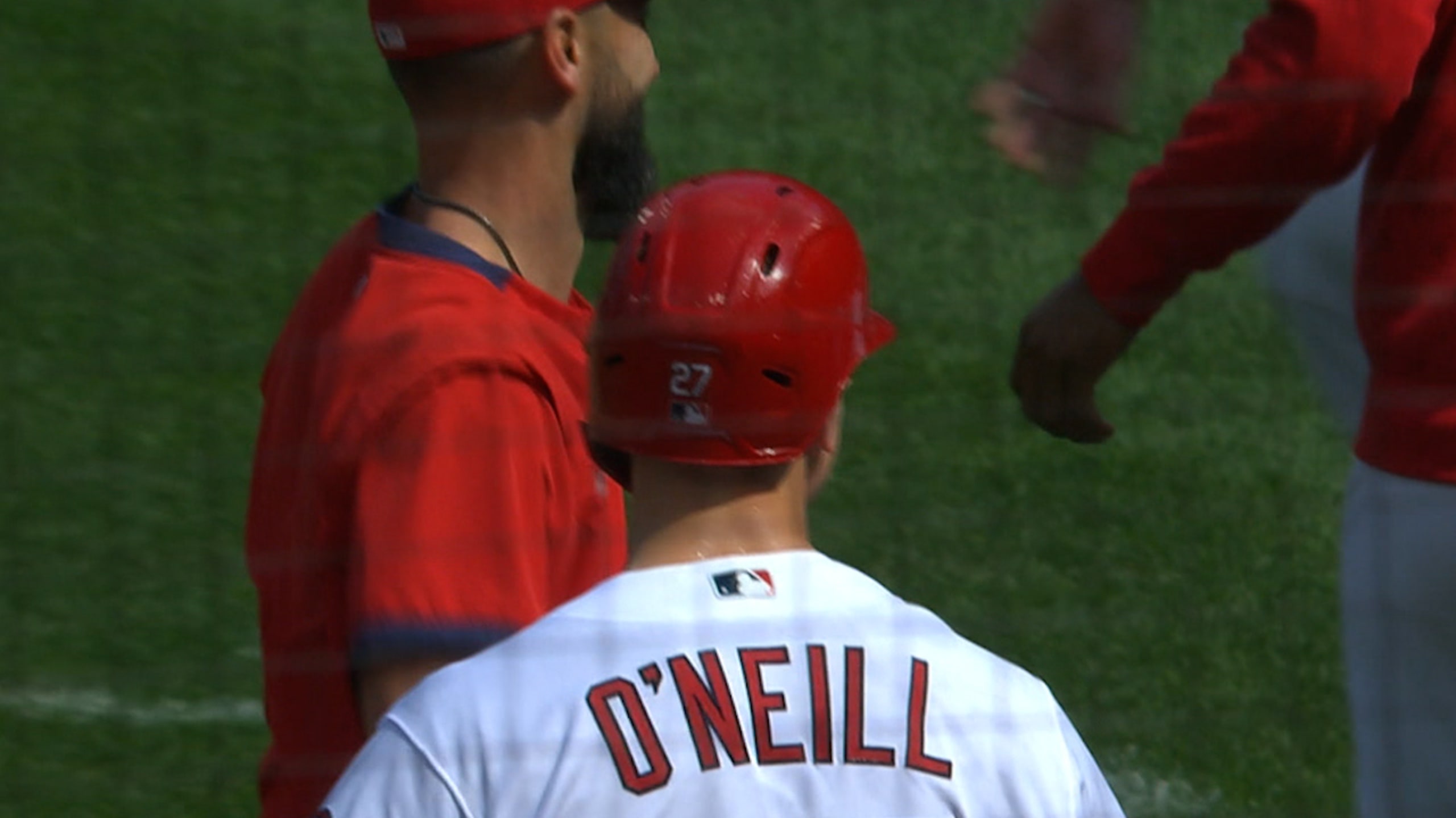 Catchers burned on one knee