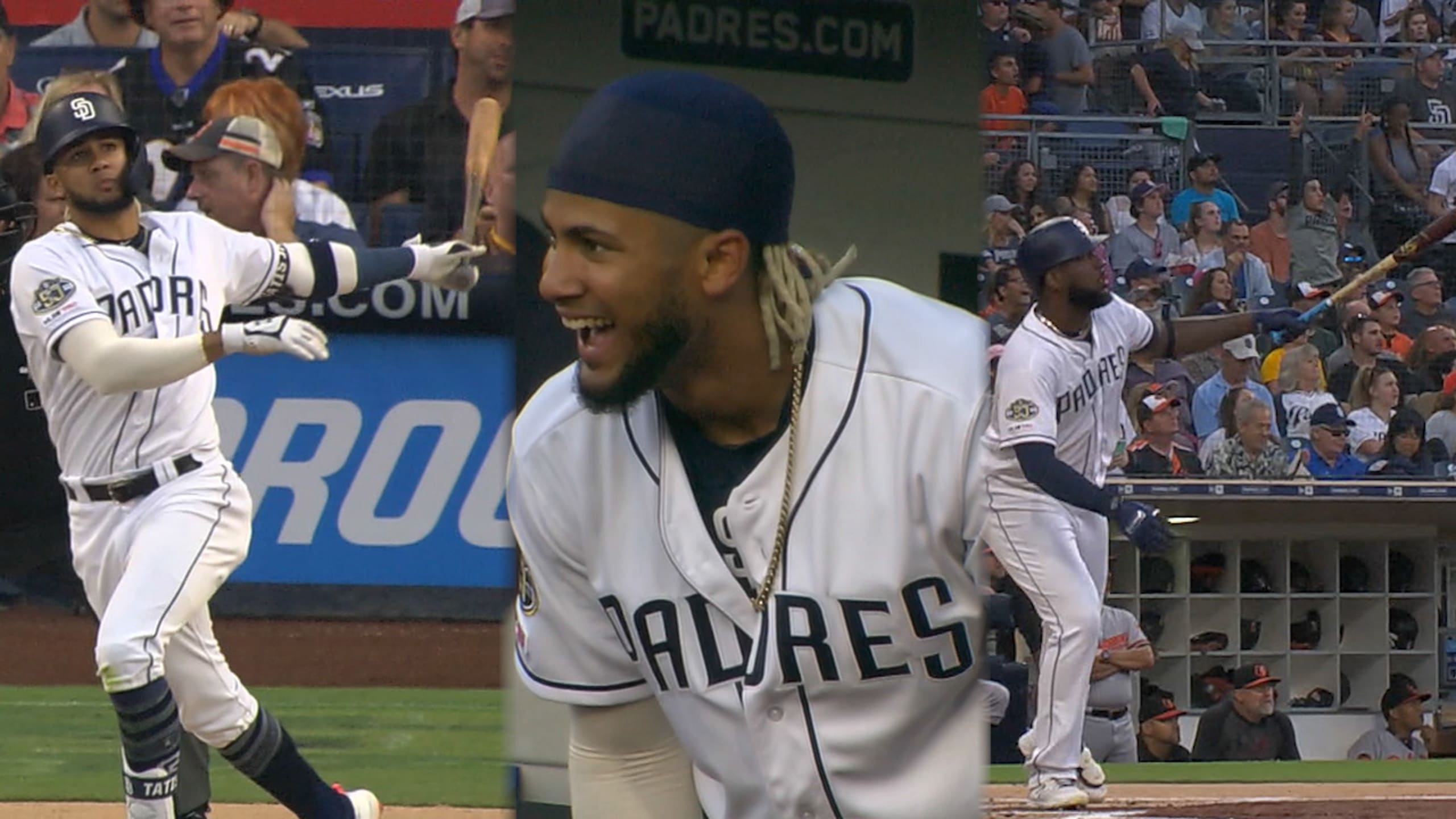 Video: Fernando Tatis Jr., Franmil Reyes homer on first two pitches David  Hess throws - NBC Sports