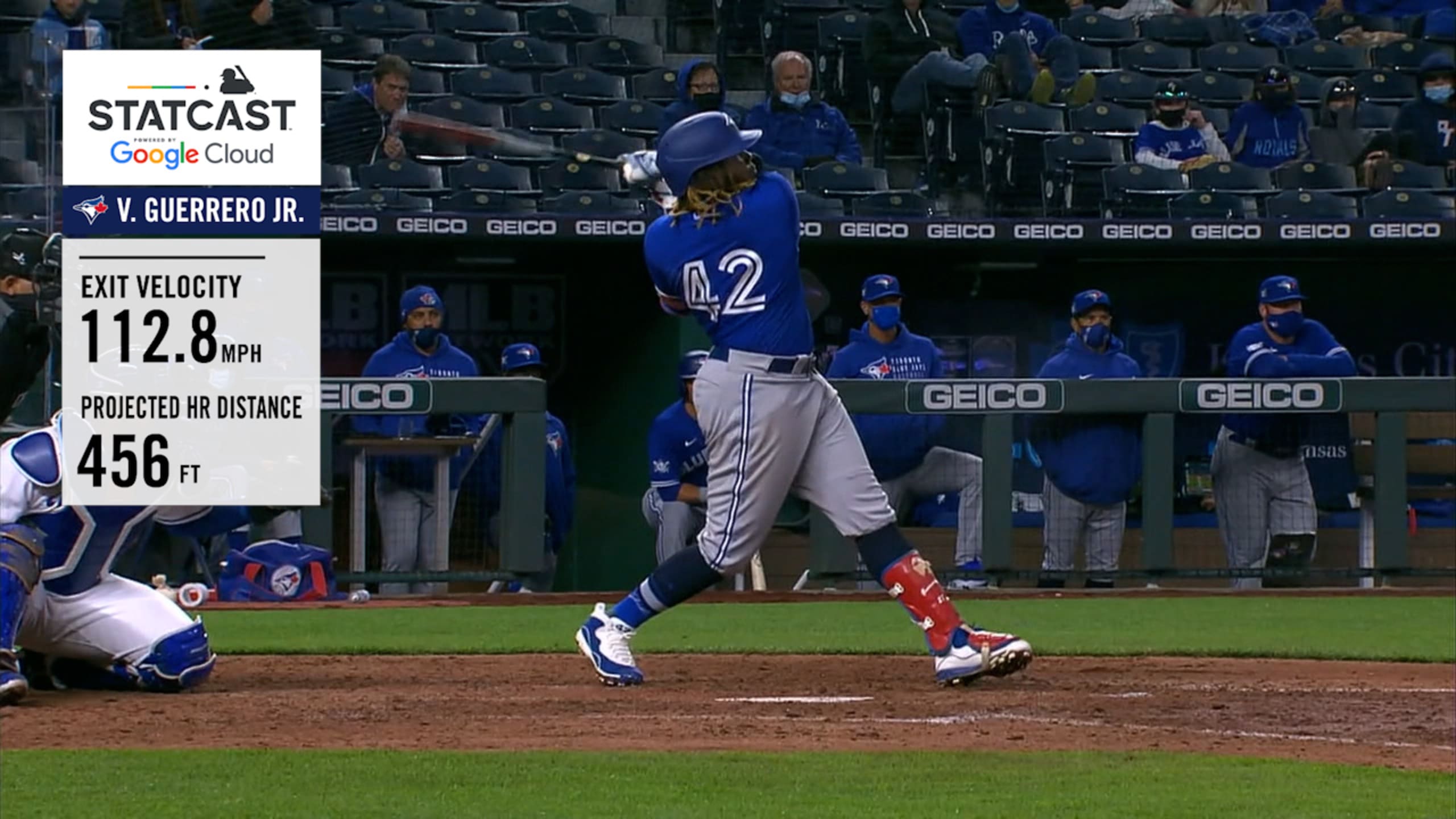 Blue Jays' Vladimir Guerrero Jr. continues torrid start with longest homer  of MLB career vs. Royals 