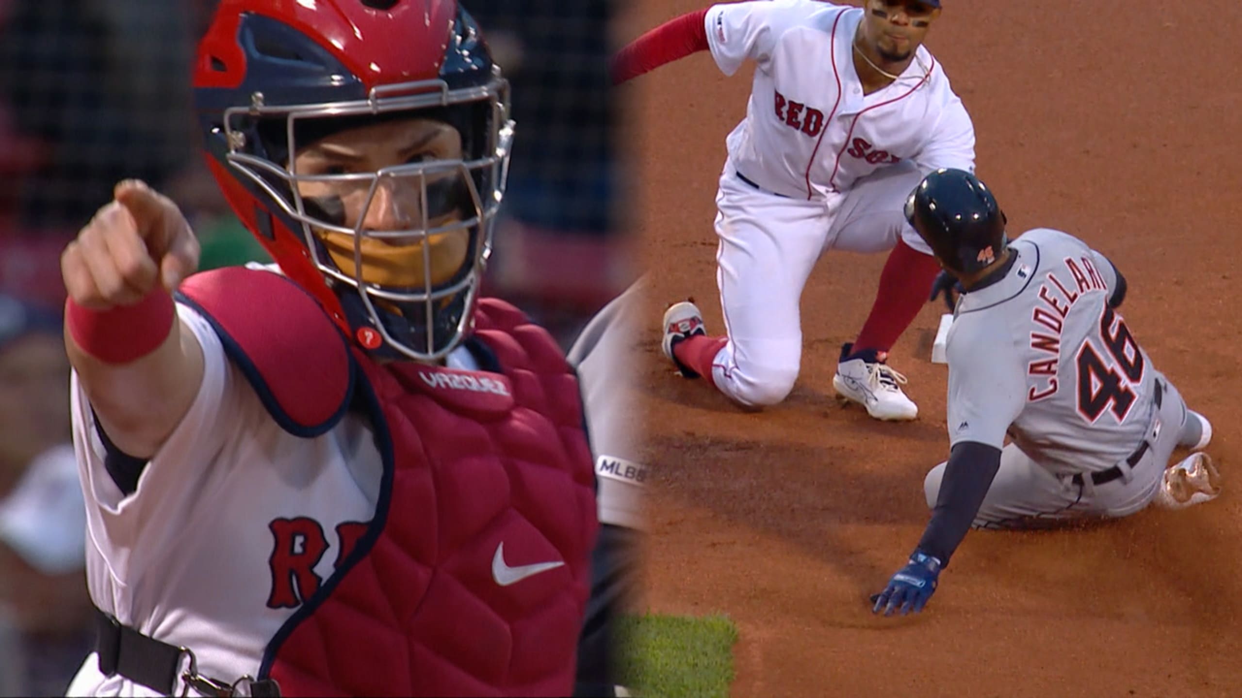 Vazquez throws out Candelario