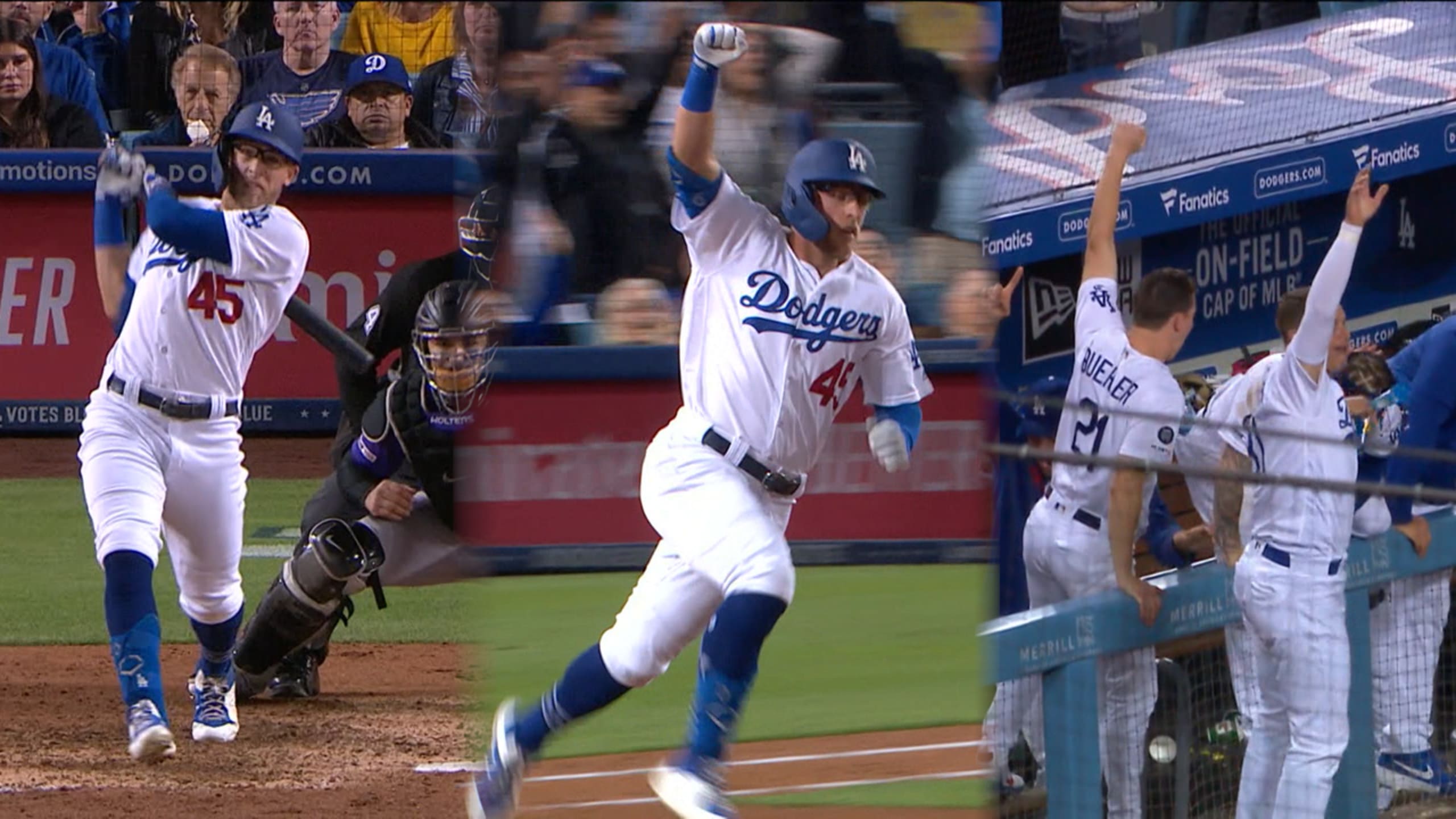 Dodgers extend record with third straight walk-off by a rookie