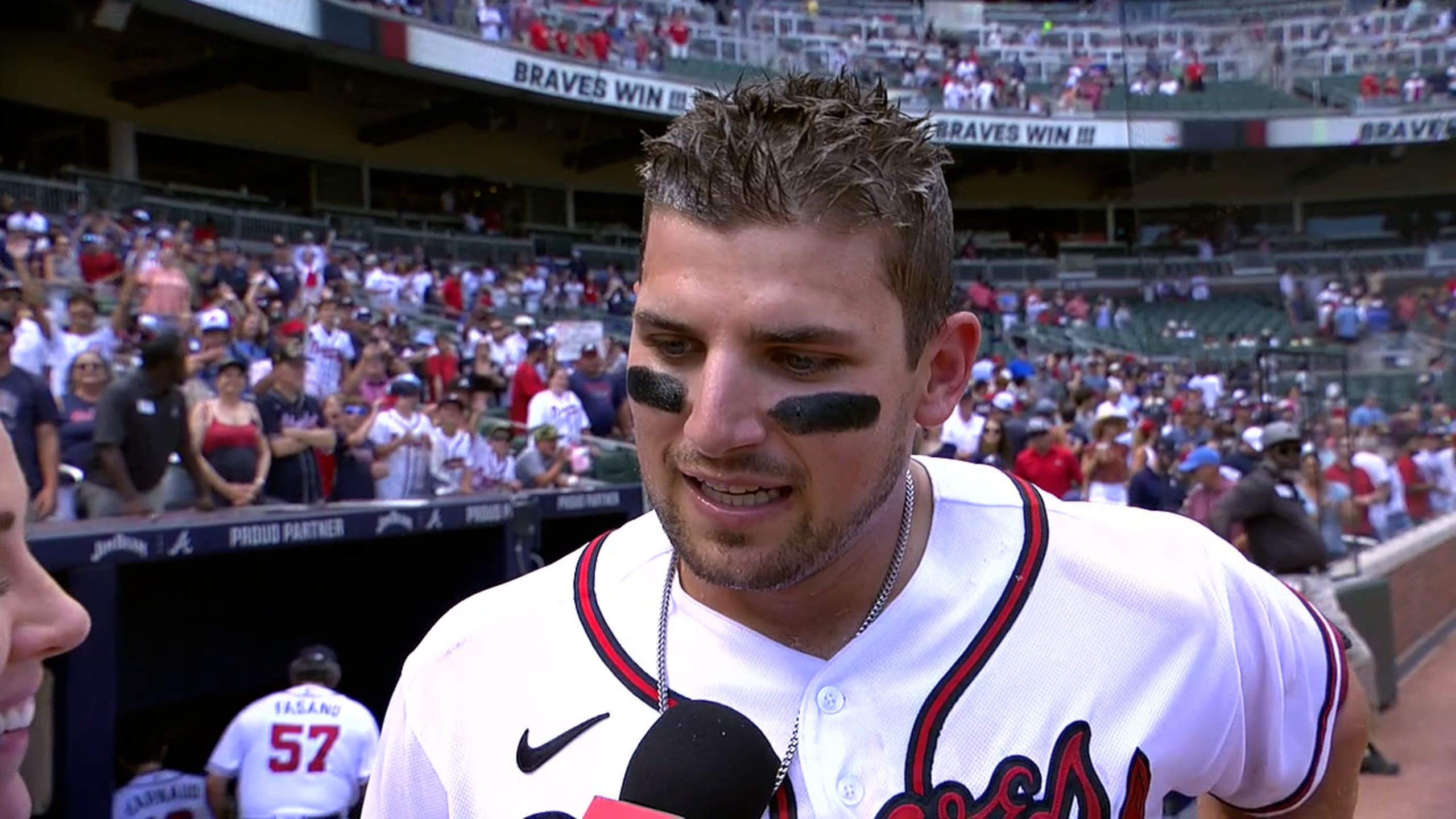 Austin Riley after walkoff hit