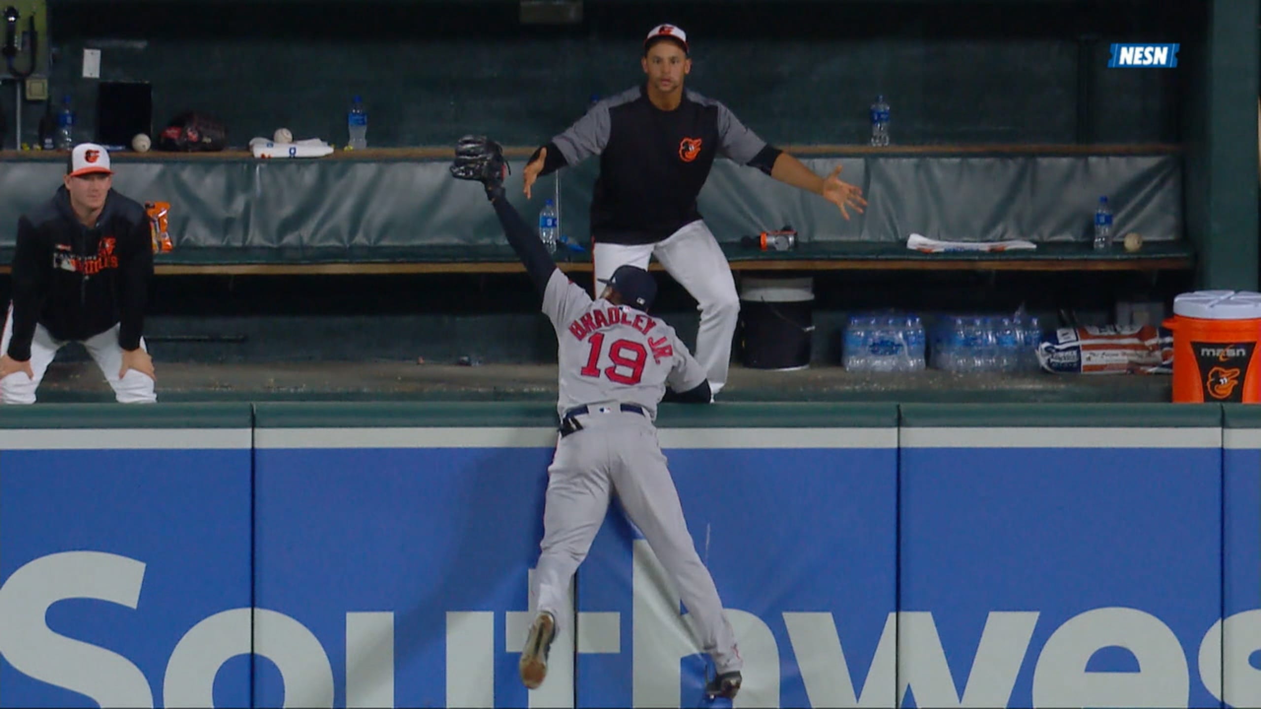 WATCH: Did Red Sox's Jackie Bradley make MLB's play of the year? 'It was  gone!' 