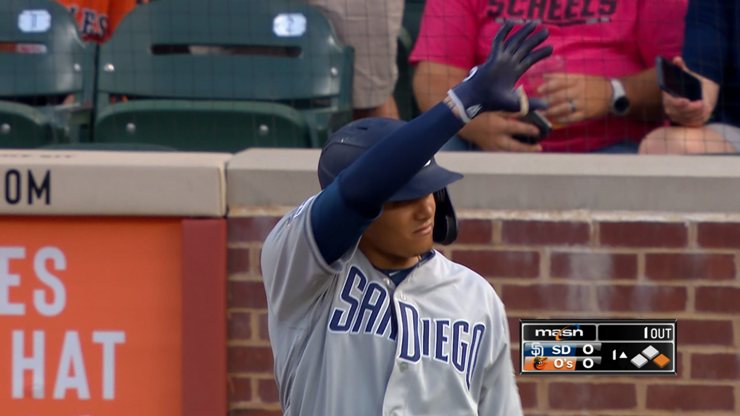 Machado's first AB in Baltimore