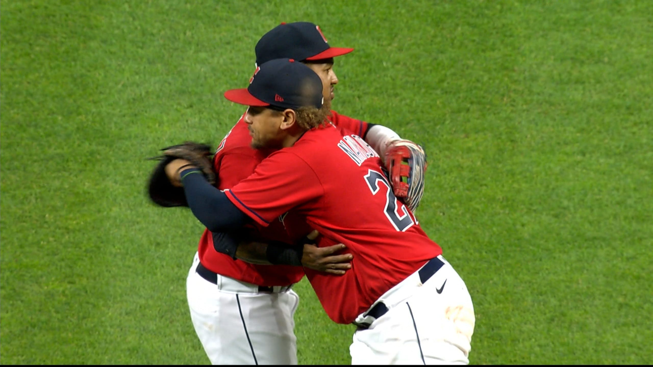 Emmanuel Clase gets the final out