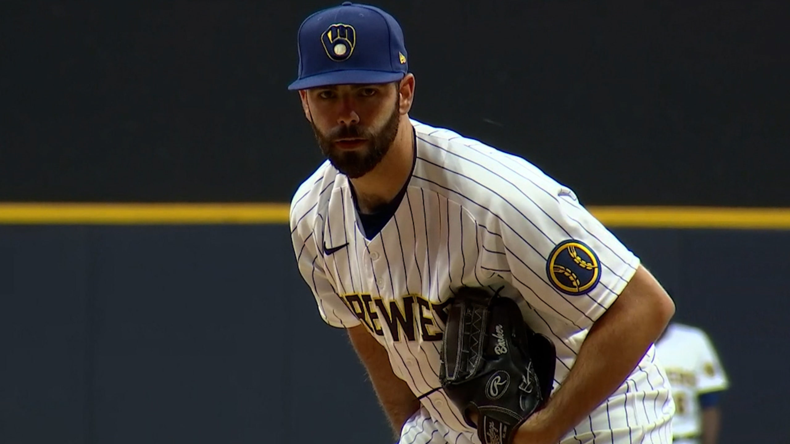 Luke Barker grabs first strikeout