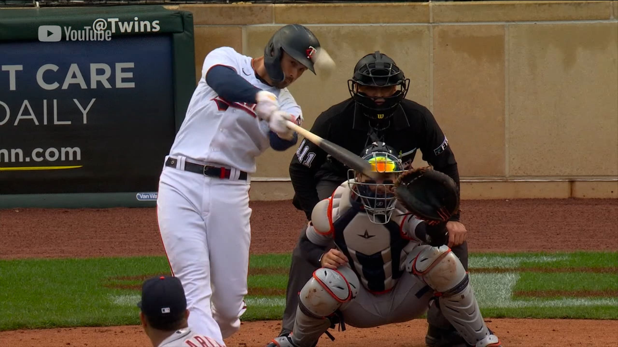 Trevor Larnach's tworun home run