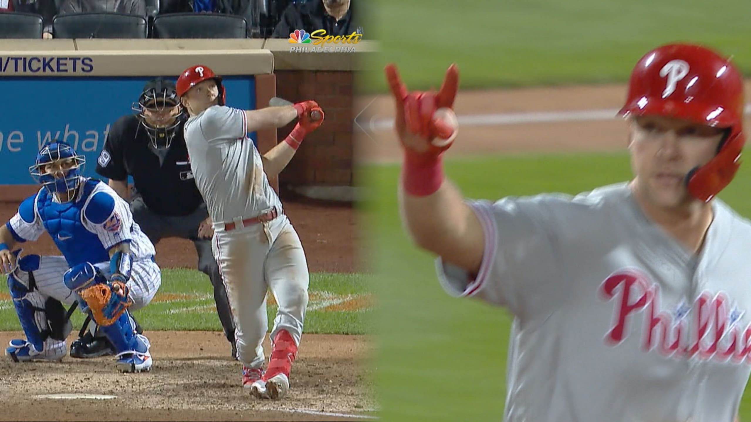 RHYS HOSKINS HAS DONE IT AGAIN!!! He LAUNCHES a 2-run home run to