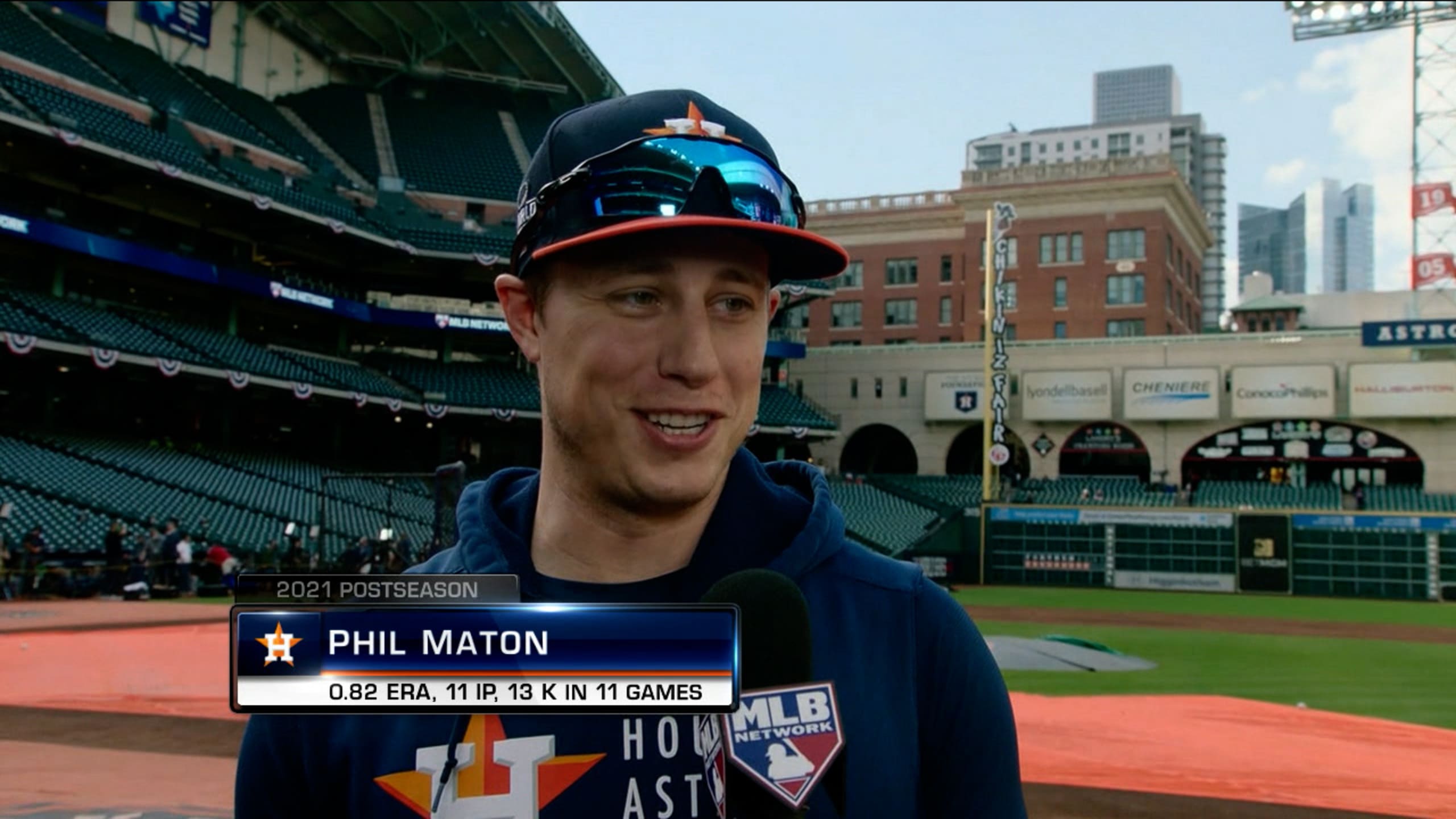 Phil Maton on the World Series