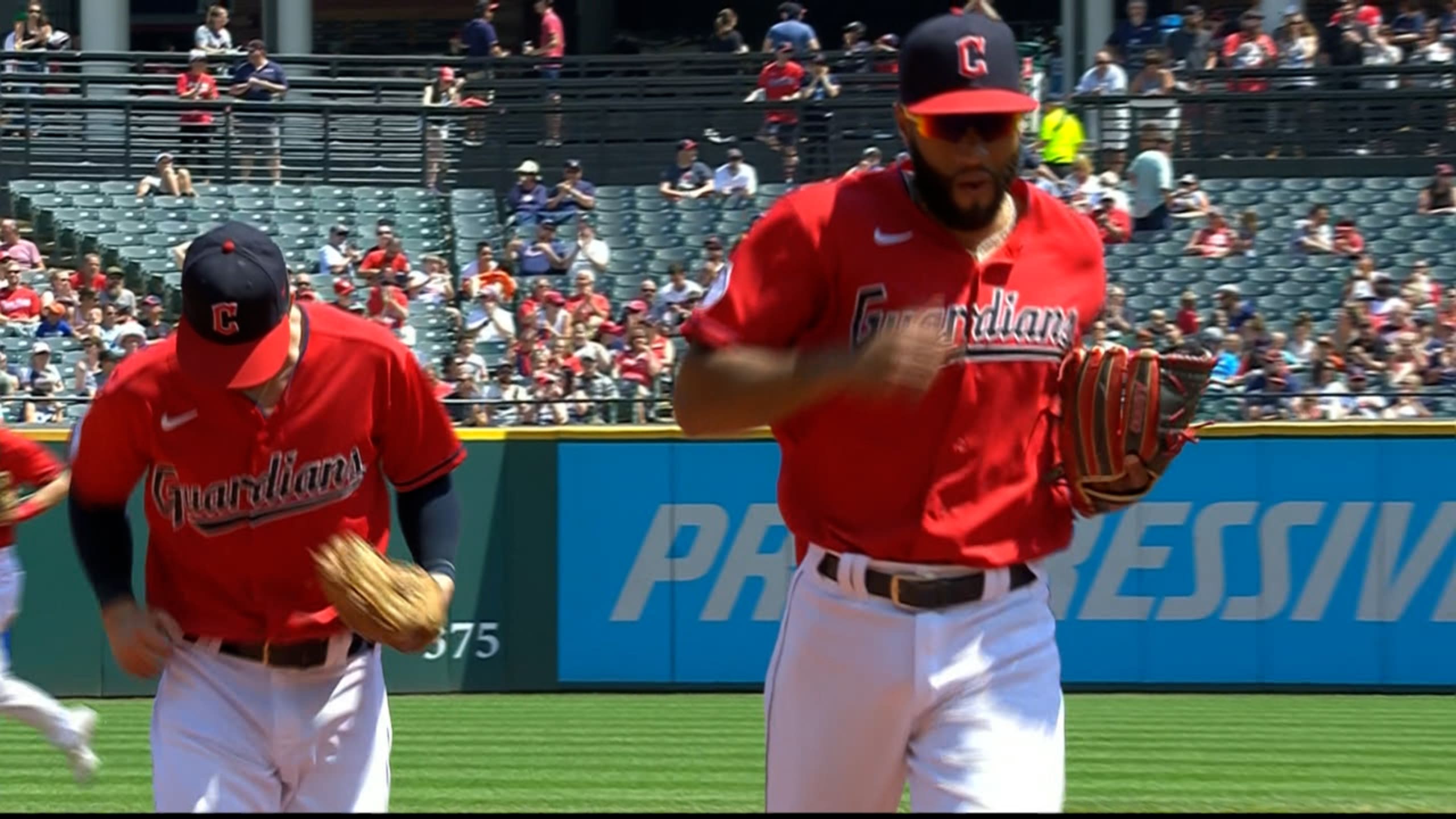 Ernie Clement starts double play