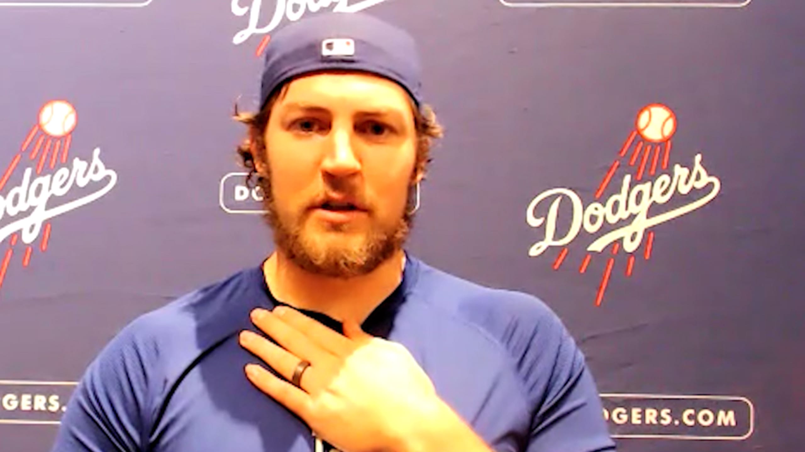 Trevor Bauer reacts to his outing