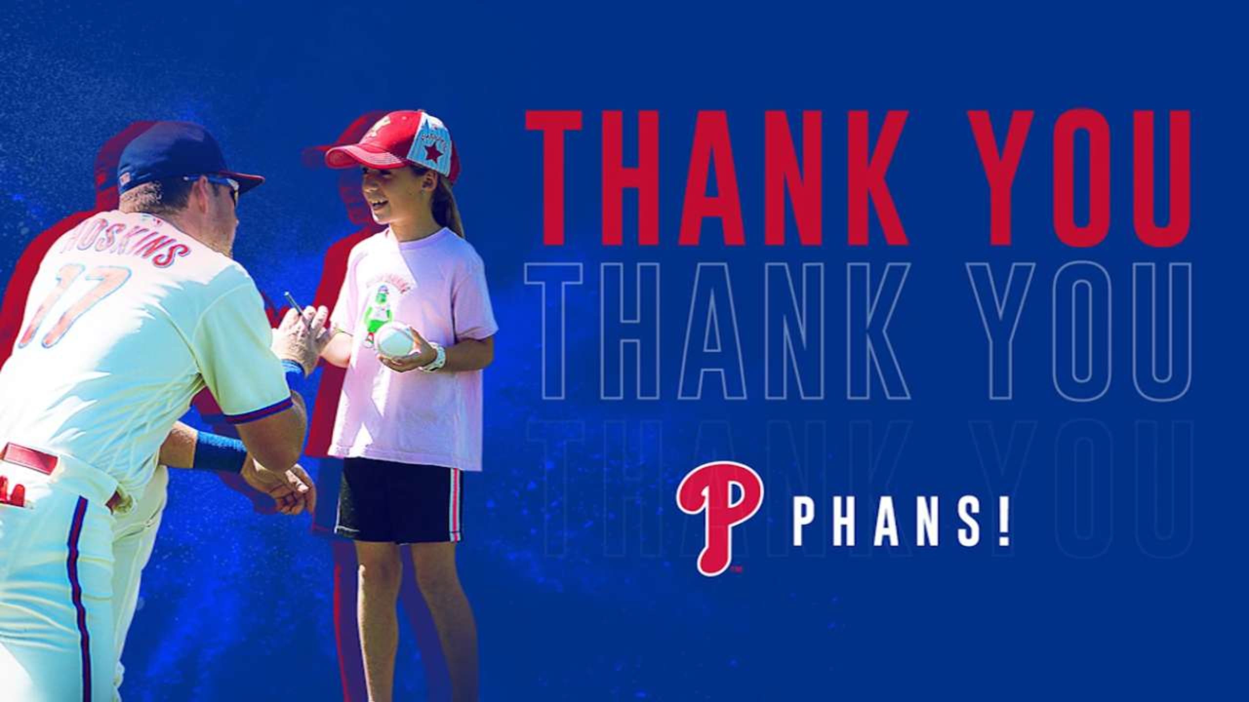 Thank you Phillies Fans