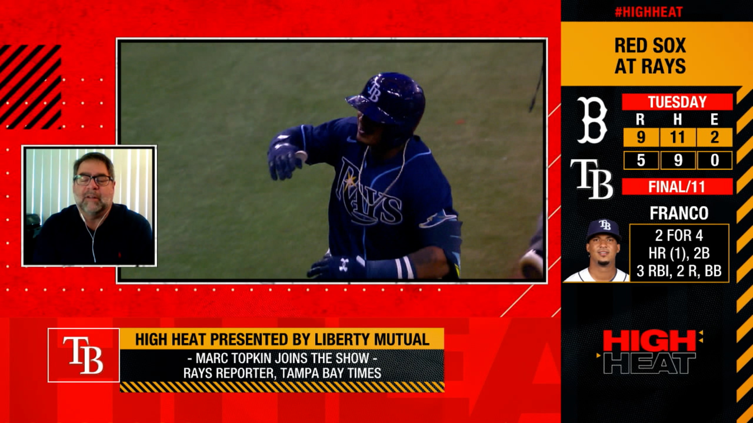 Topkin on Franco's debut, Rays