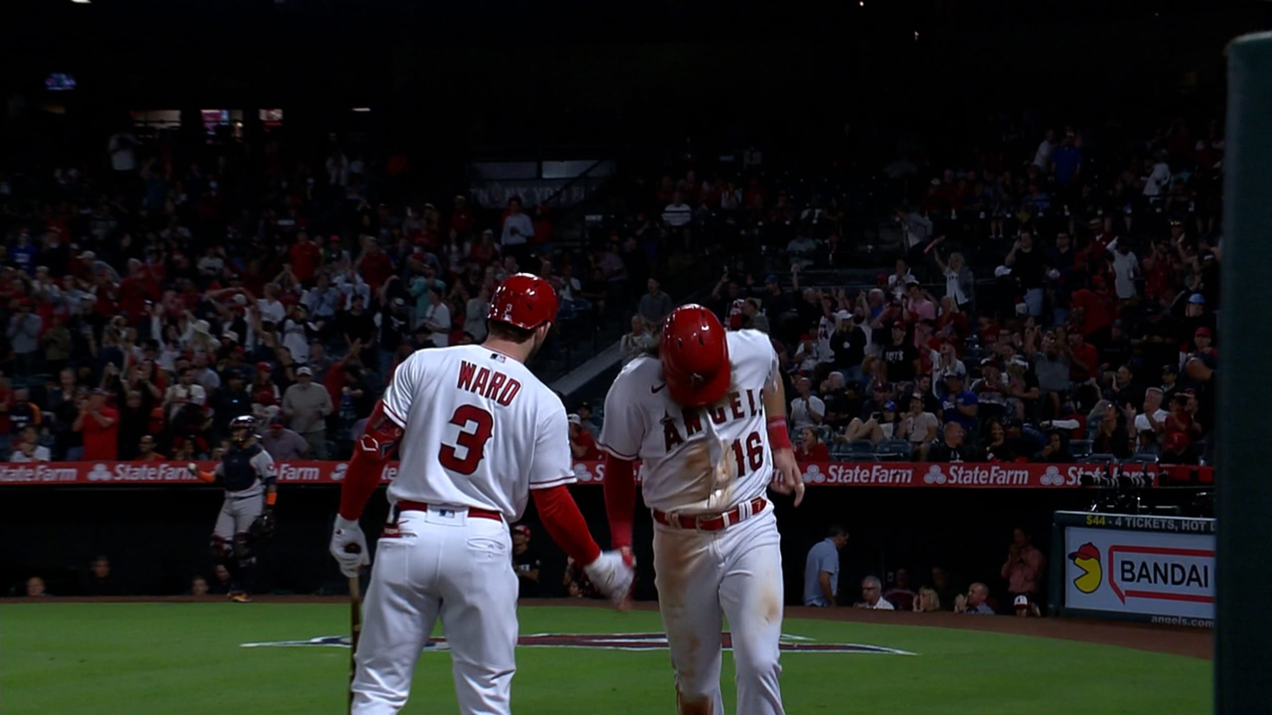 Angels tie on passed ball