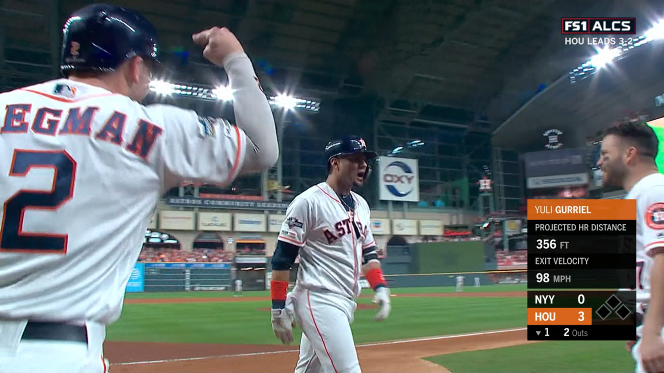 Jose Altuve, George Springer, HOU // GAME 2 ALDS Oct 6, 2017 v BOS