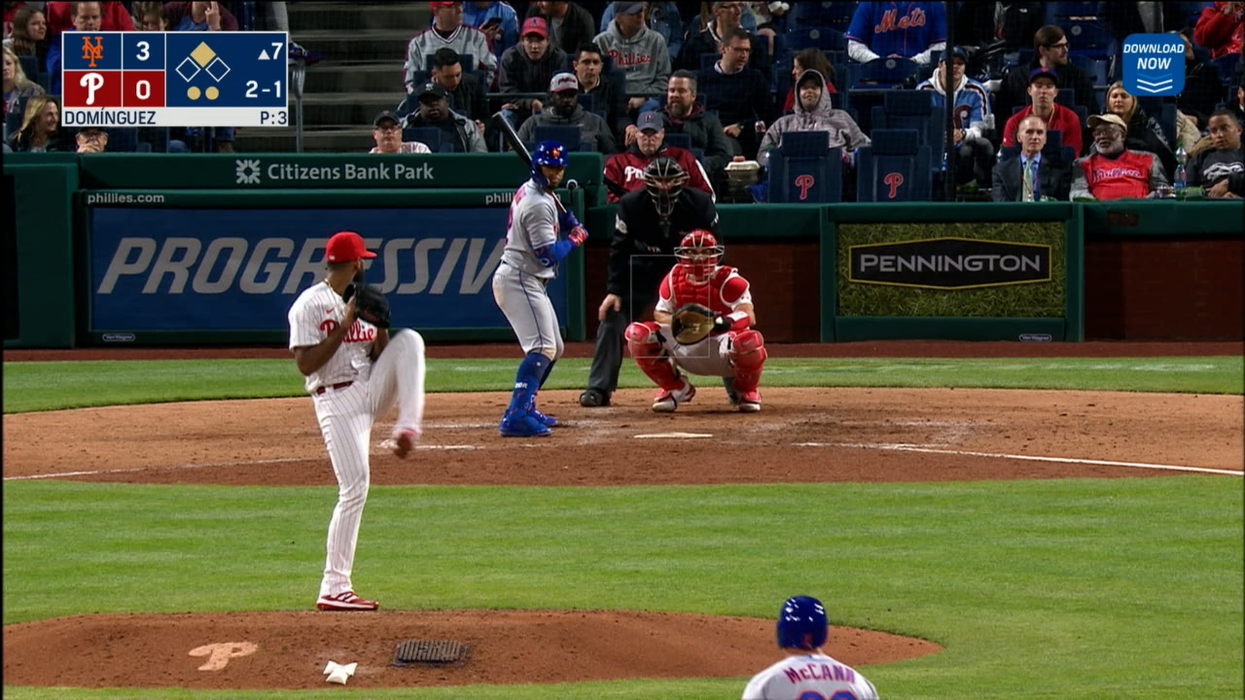 Bryce Harper makes 1st career start at first base, jumps into camera well  to make highlight grab