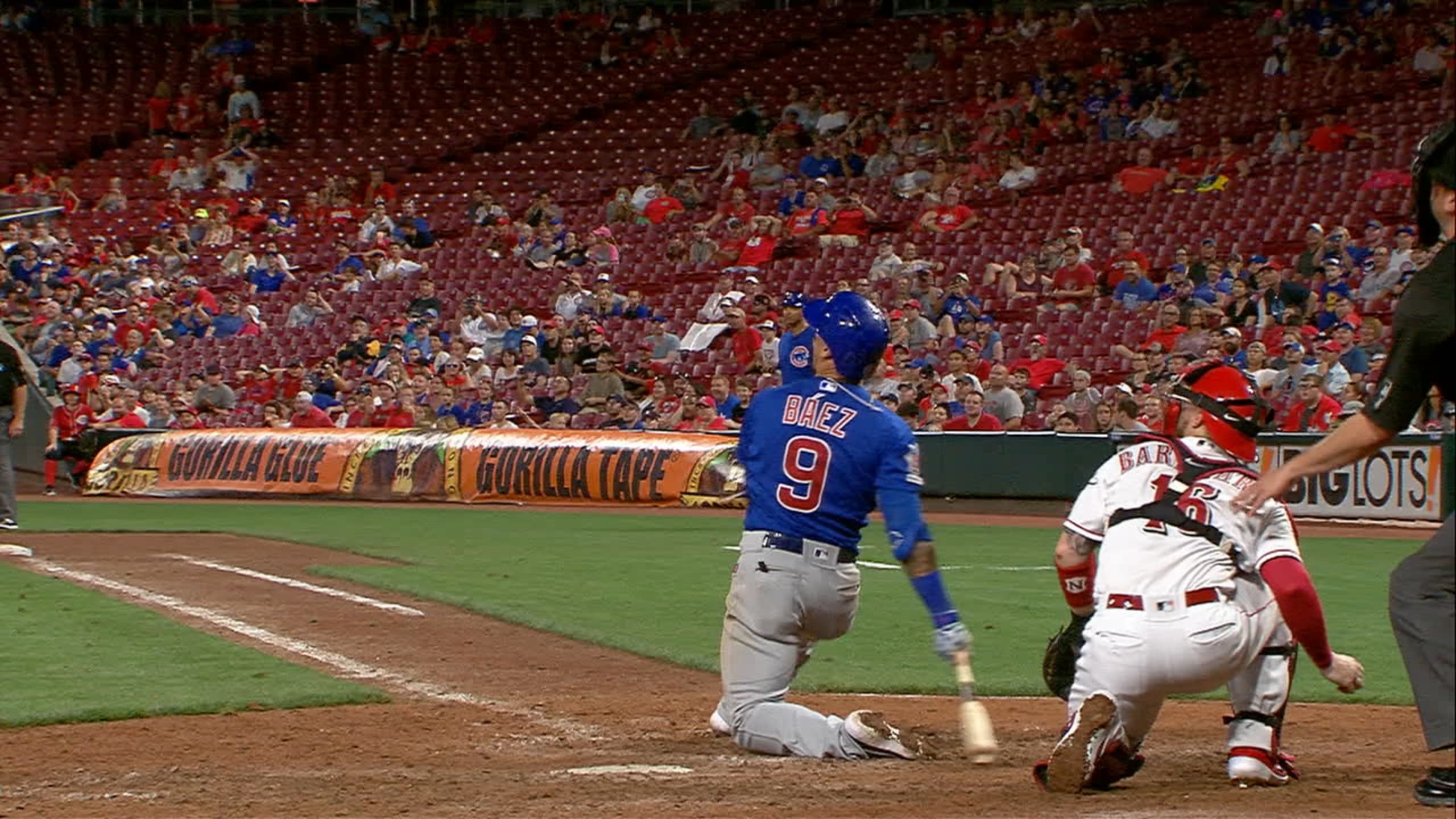 Cubs' Javier Baez bats lefty for first time in MLB career in