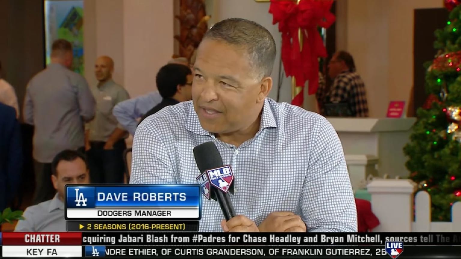 Mlb Tonight Dave Roberts 12 12 2017 Los Angeles Dodgers