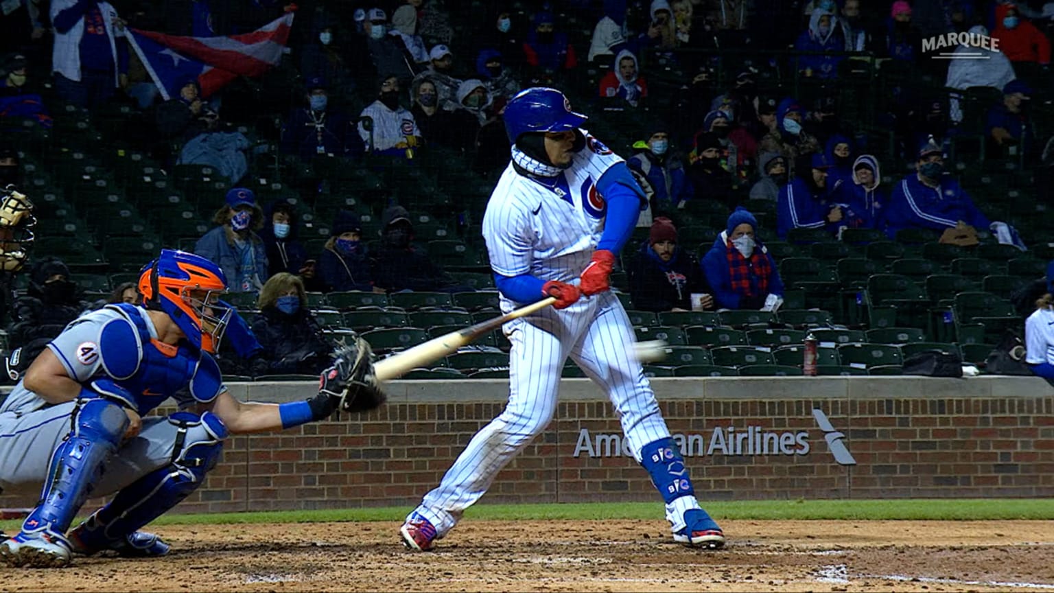 Báez reaches on interference 04/21/2021 Chicago Cubs