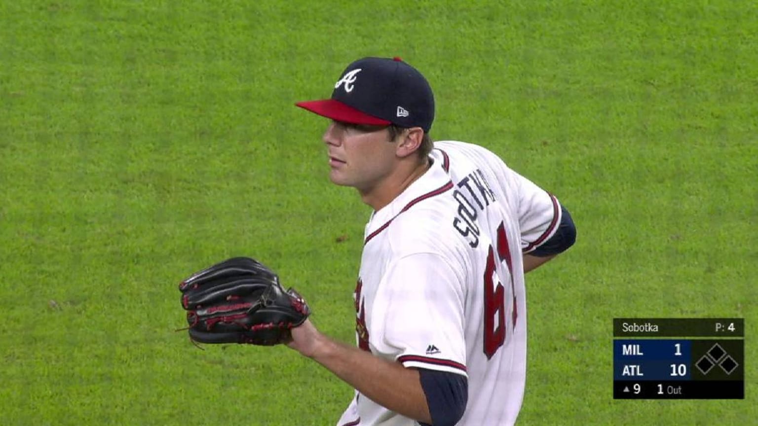 MIL@ATL: Sobotka K's Aguilar in Major League debut | 08/10/2018 ...
