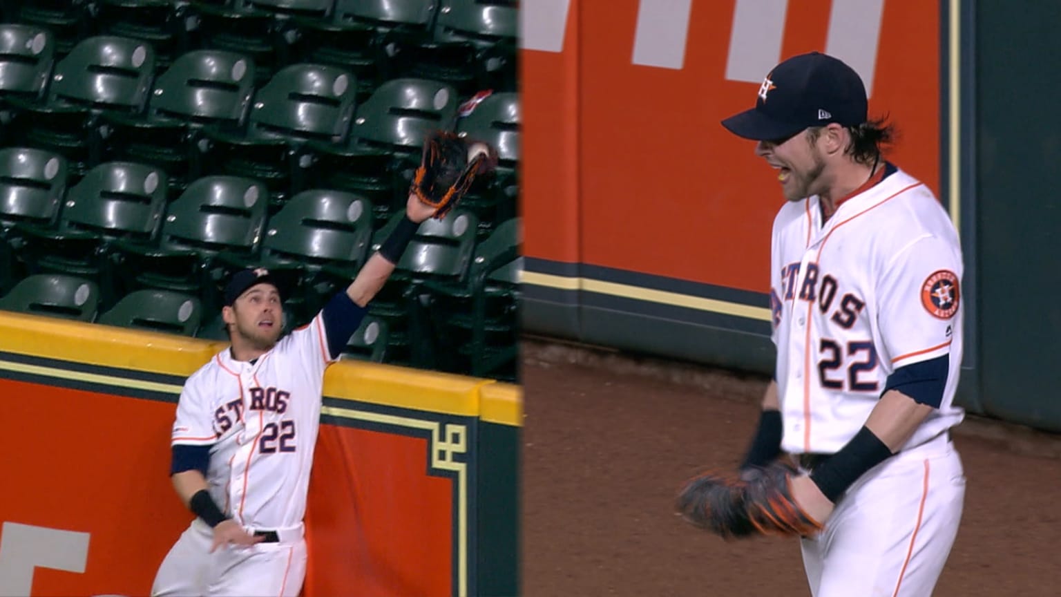 Watch: Former MLB OF Josh Reddick takes a bow after great catch