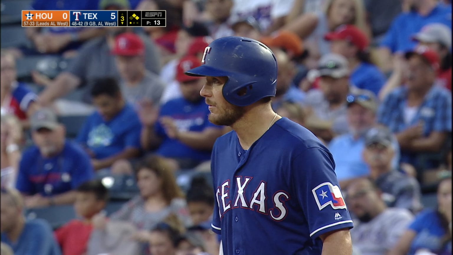 HOU@TEX: Mathis knocks an RBI single to left field | 07/11/2019 | Los ...