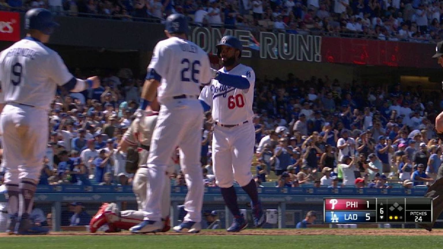 Andrew Toles Los Angeles Dodgers Majestic Home Cool Base