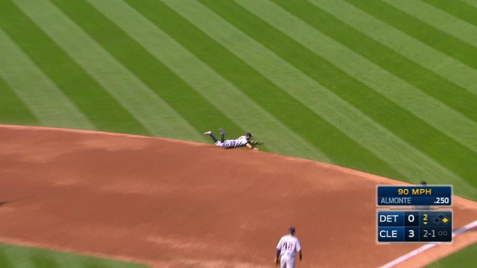 Luis González's diving play, 09/07/2023