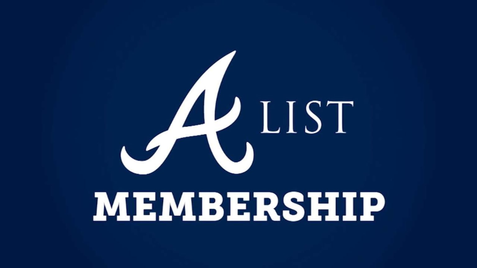 Braves AList Memberships 01/18/2017 Atlanta Braves